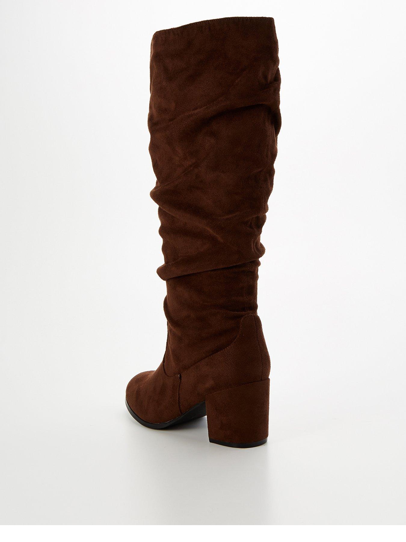 V by Very Wide Fit Knee High Slouch Boot With Wider Fitting Calf - Main Image