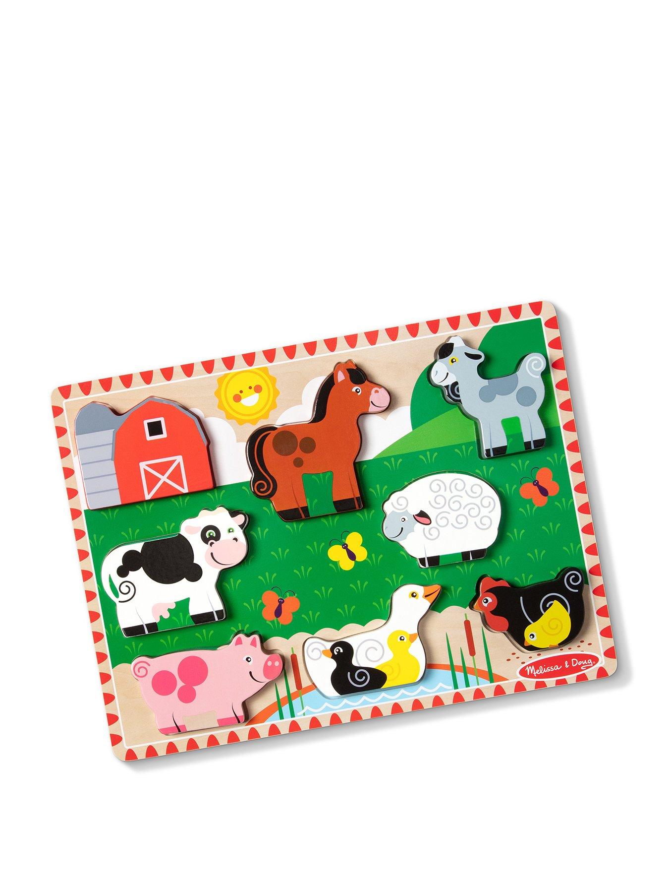 Image 1 of 8 of Melissa & Doug Farm Chunky Puzzle