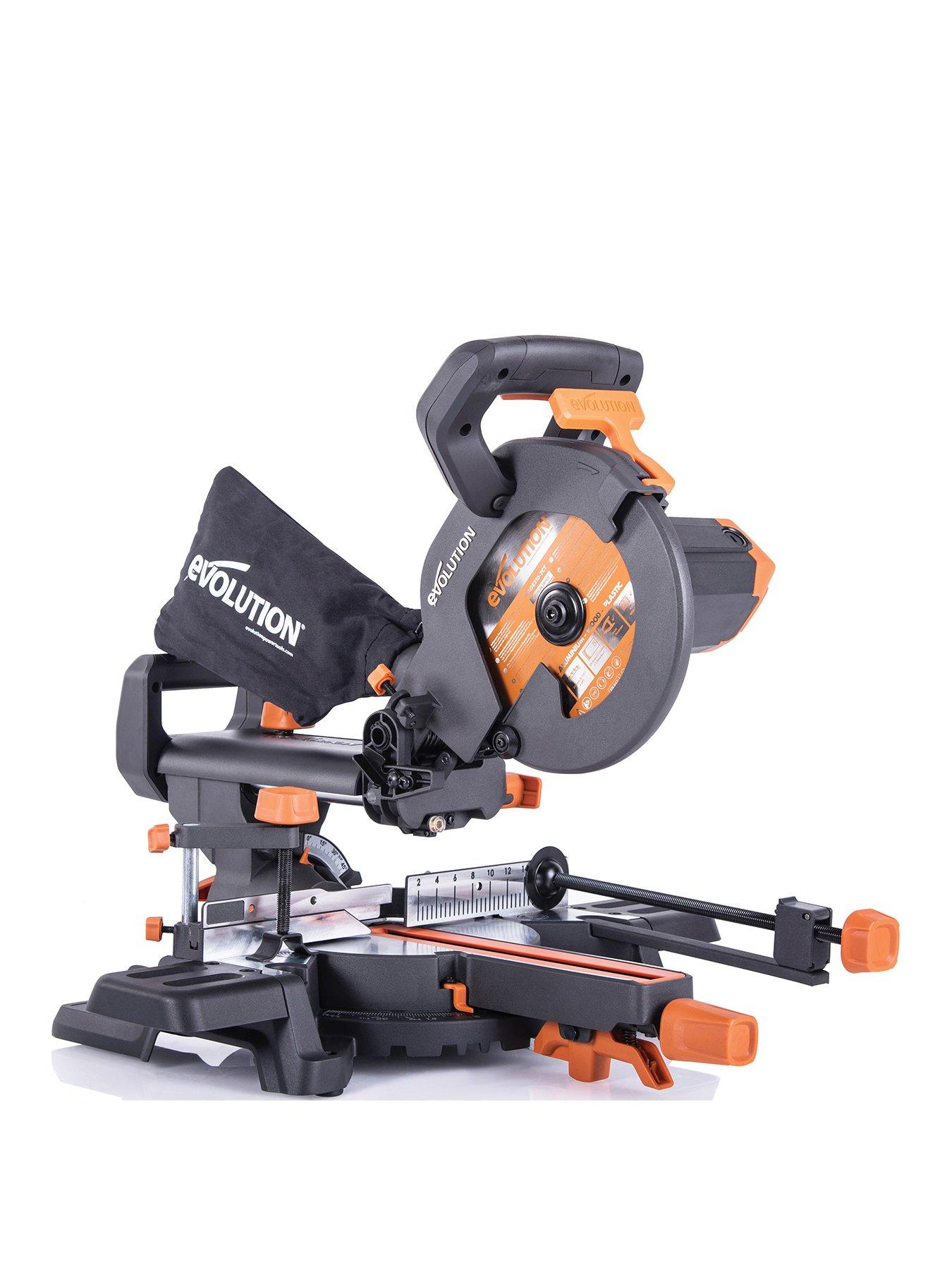 Image 1 of 7 of Evolution R210SMS+ 210mm Sliding Mitre Saw