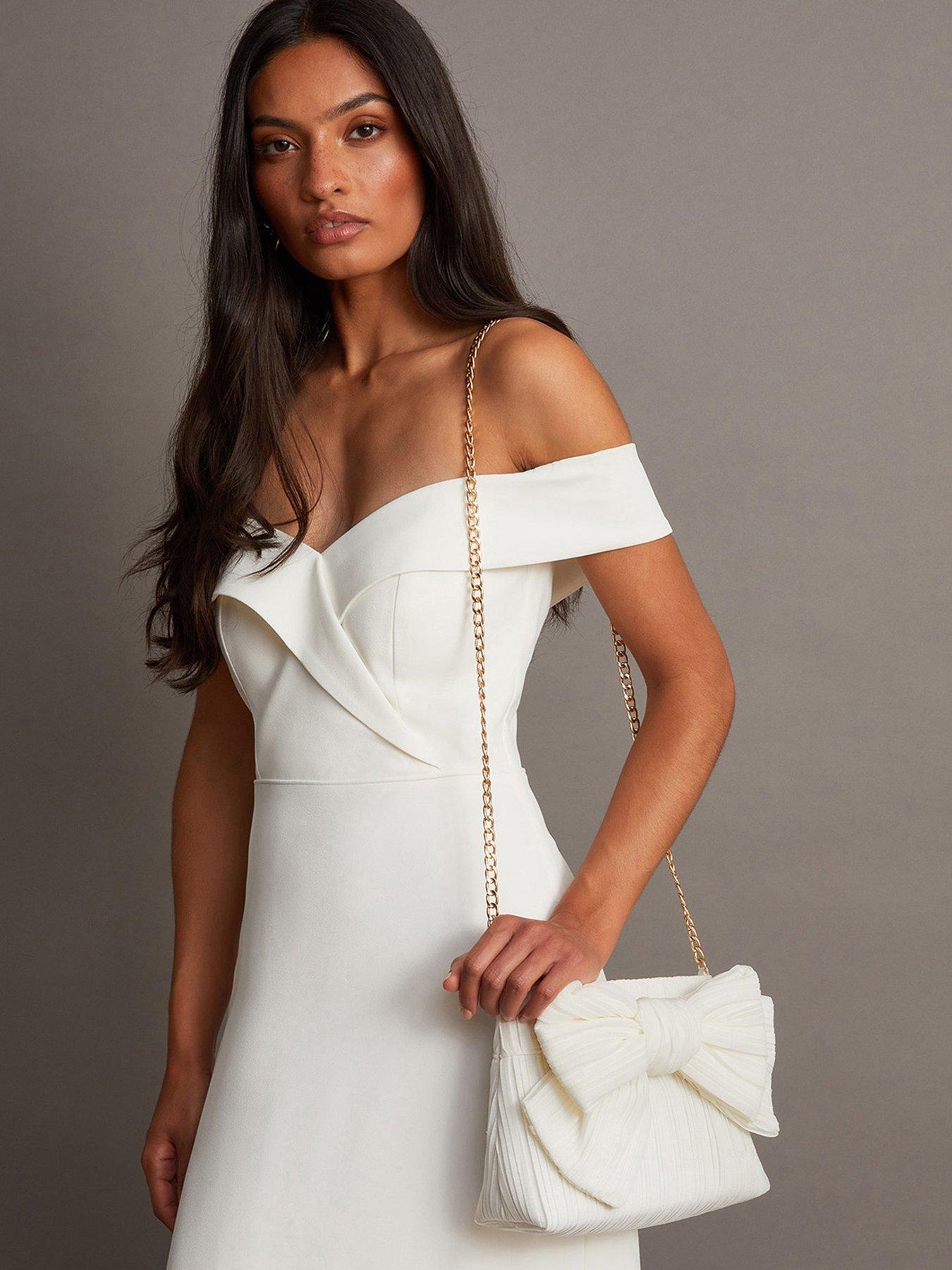 Image 2 of 4 of Monsoon Pleat Bow Bag - Rpt