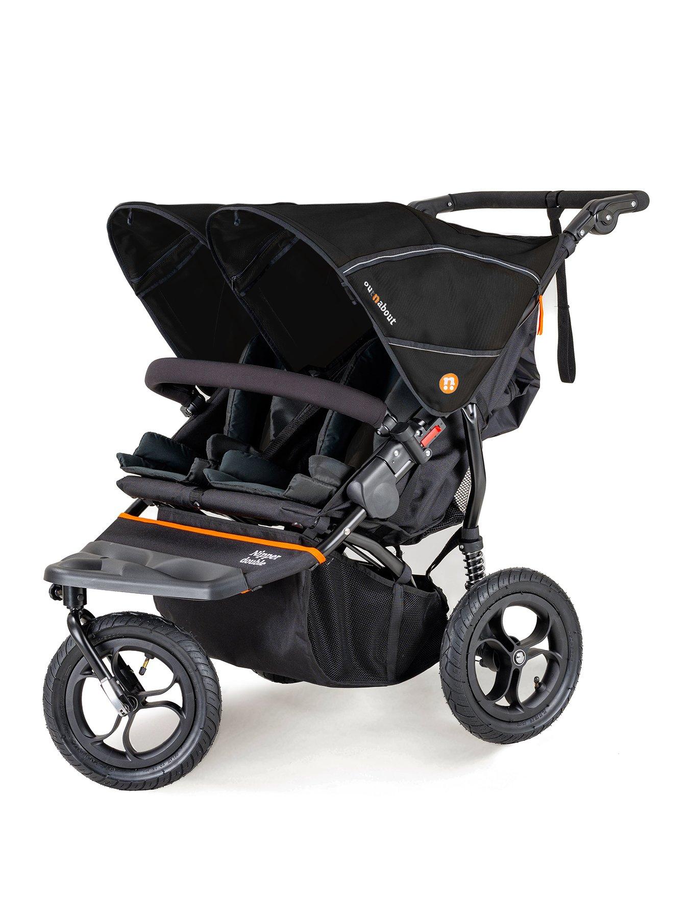 undefined Nipper Double V5 Pushchair - Black