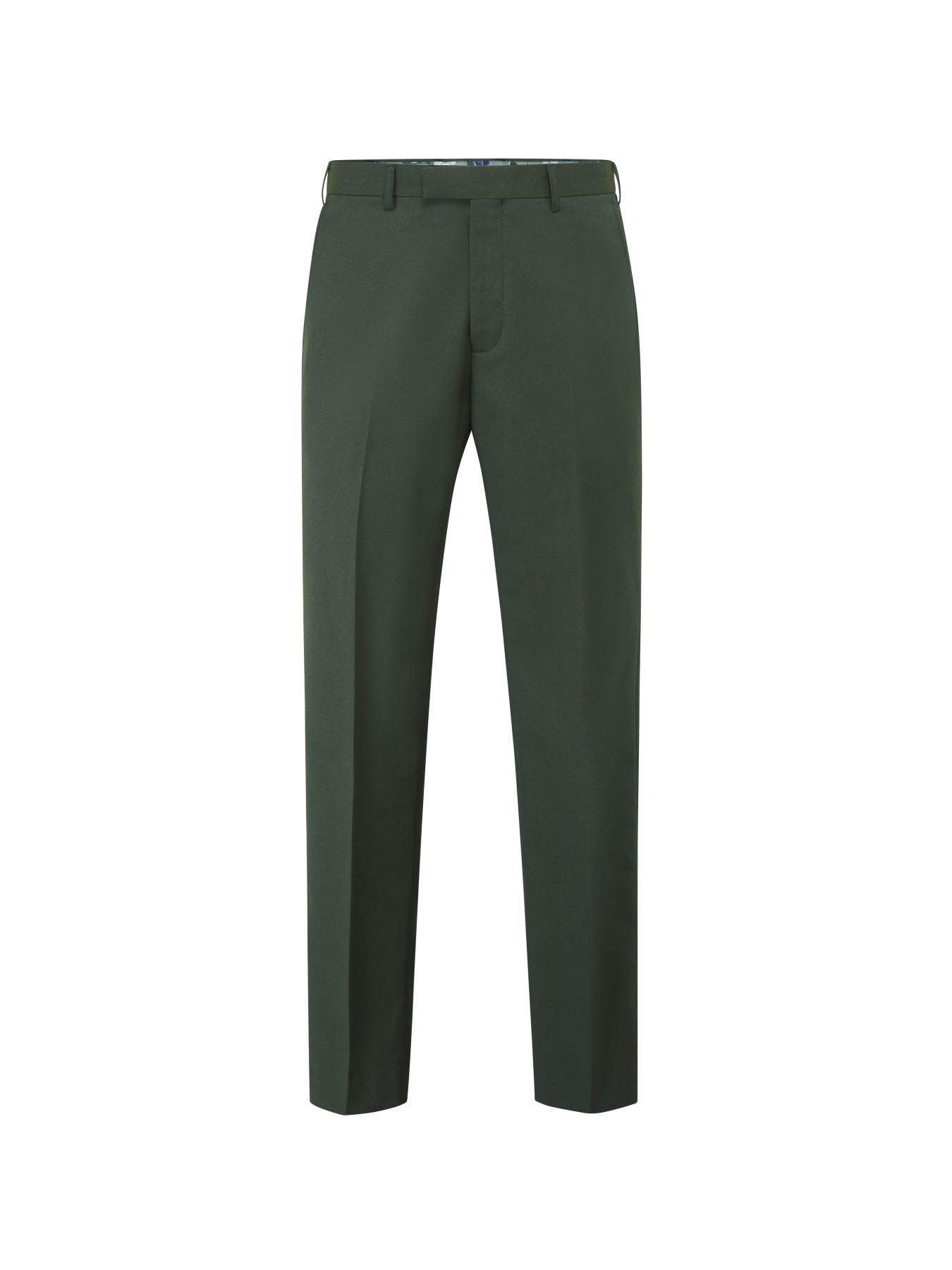  image of skopes-harvey-tailored-suit-trousers-dark-green