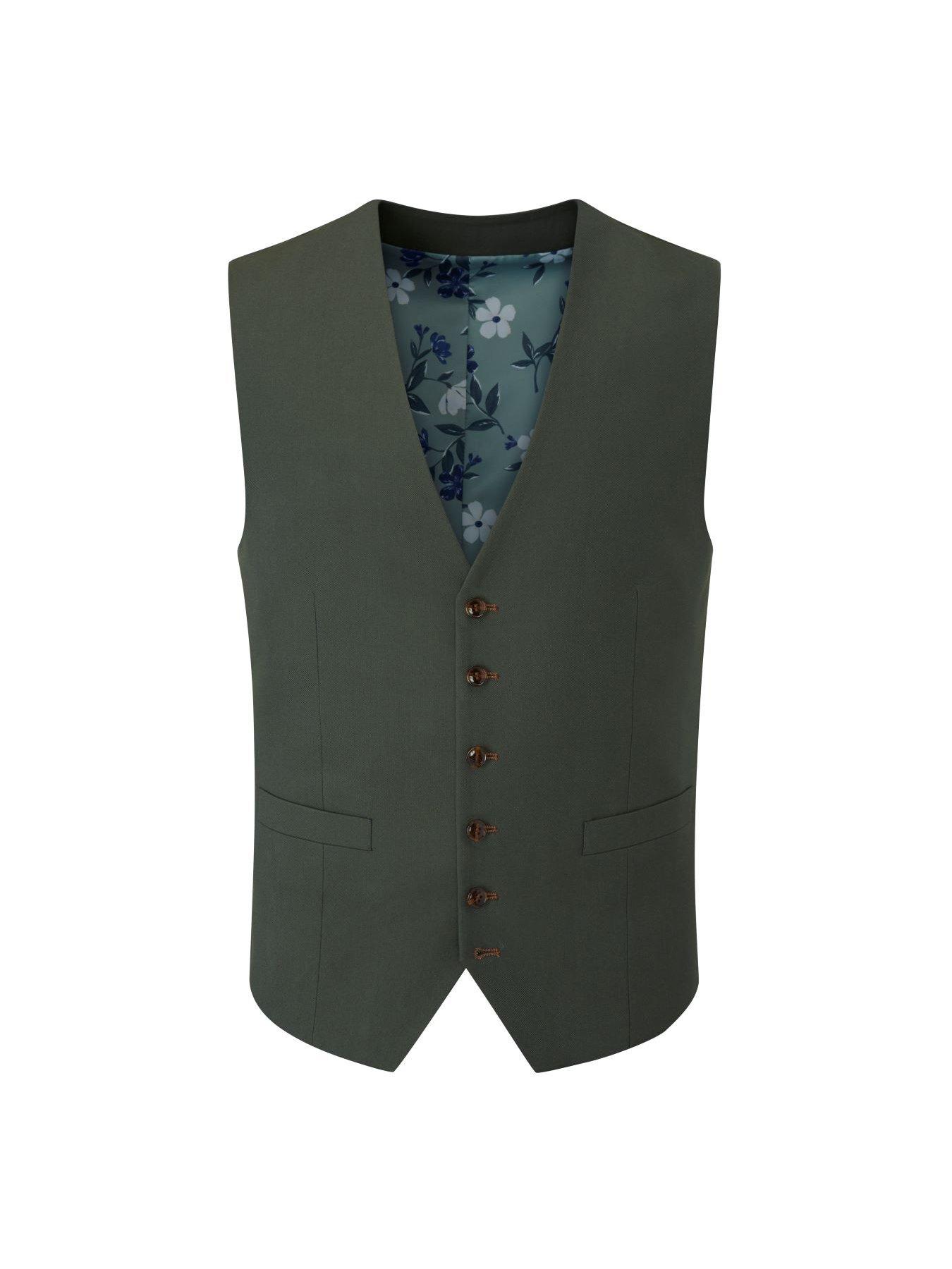  image of skopes-harvey-standard-waistcoat-dark-green
