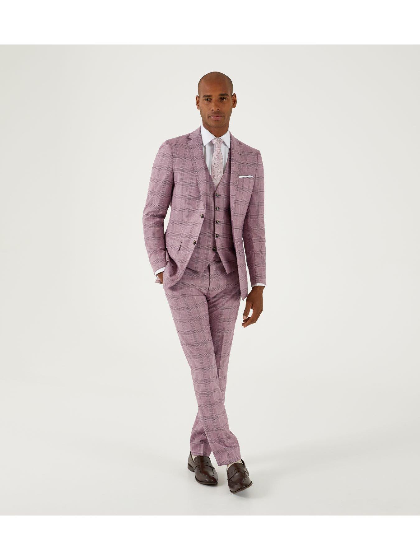 Checked coat suit shop