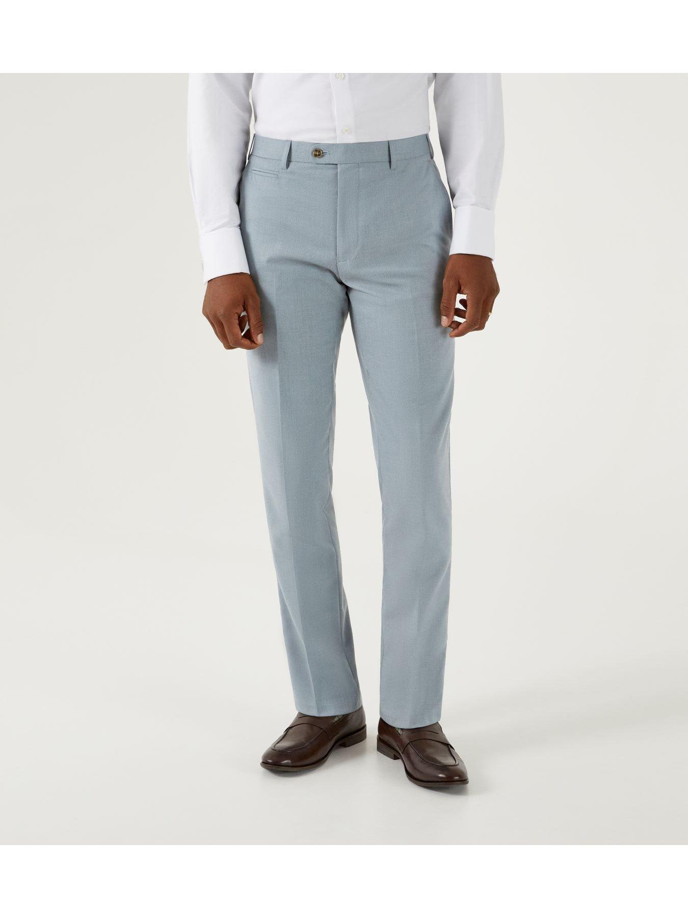 undefined Sultano Tailored Fit Suit Trousers - Light Green
