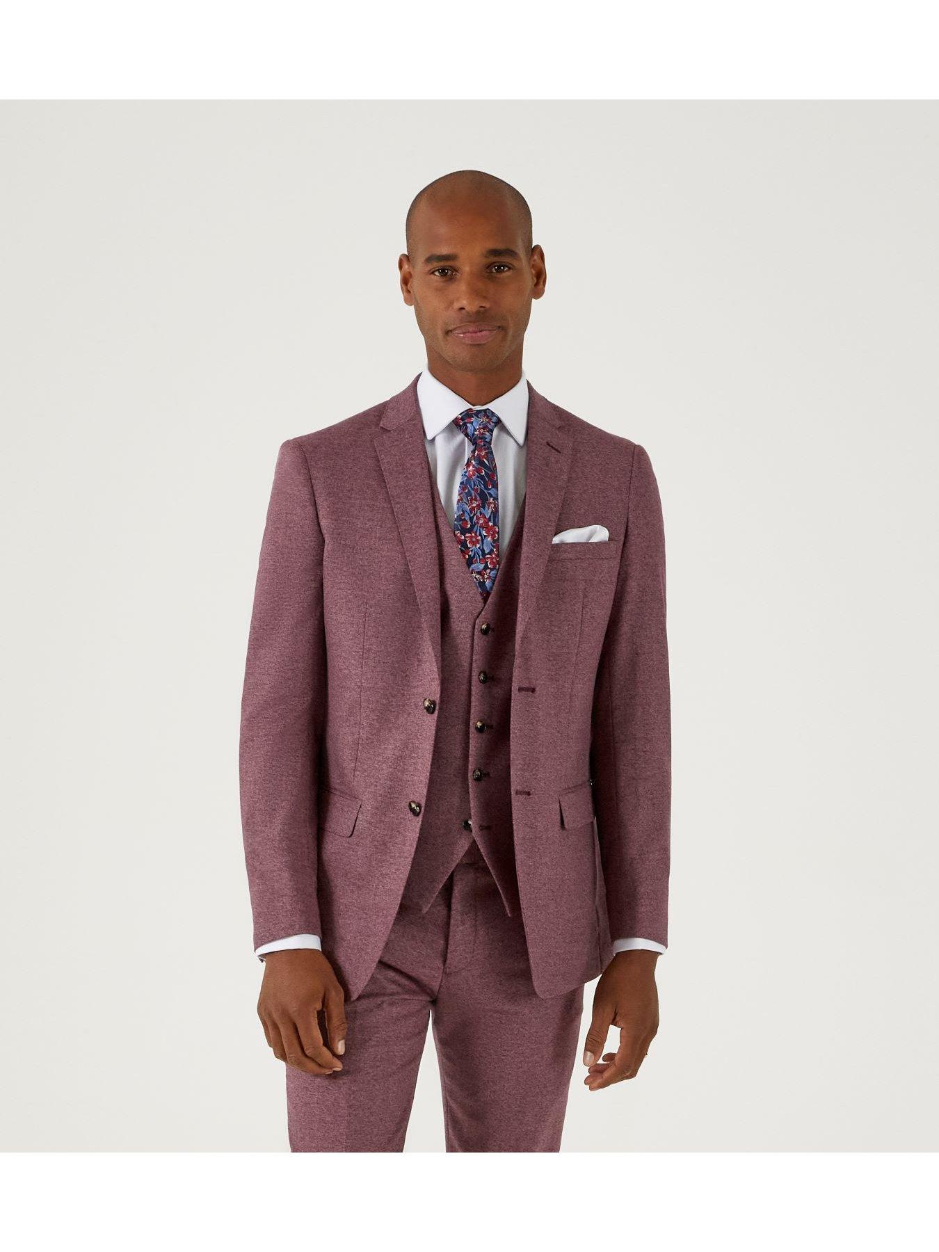 Skopes Jodrell Slim Suit Jacket - Dark Red