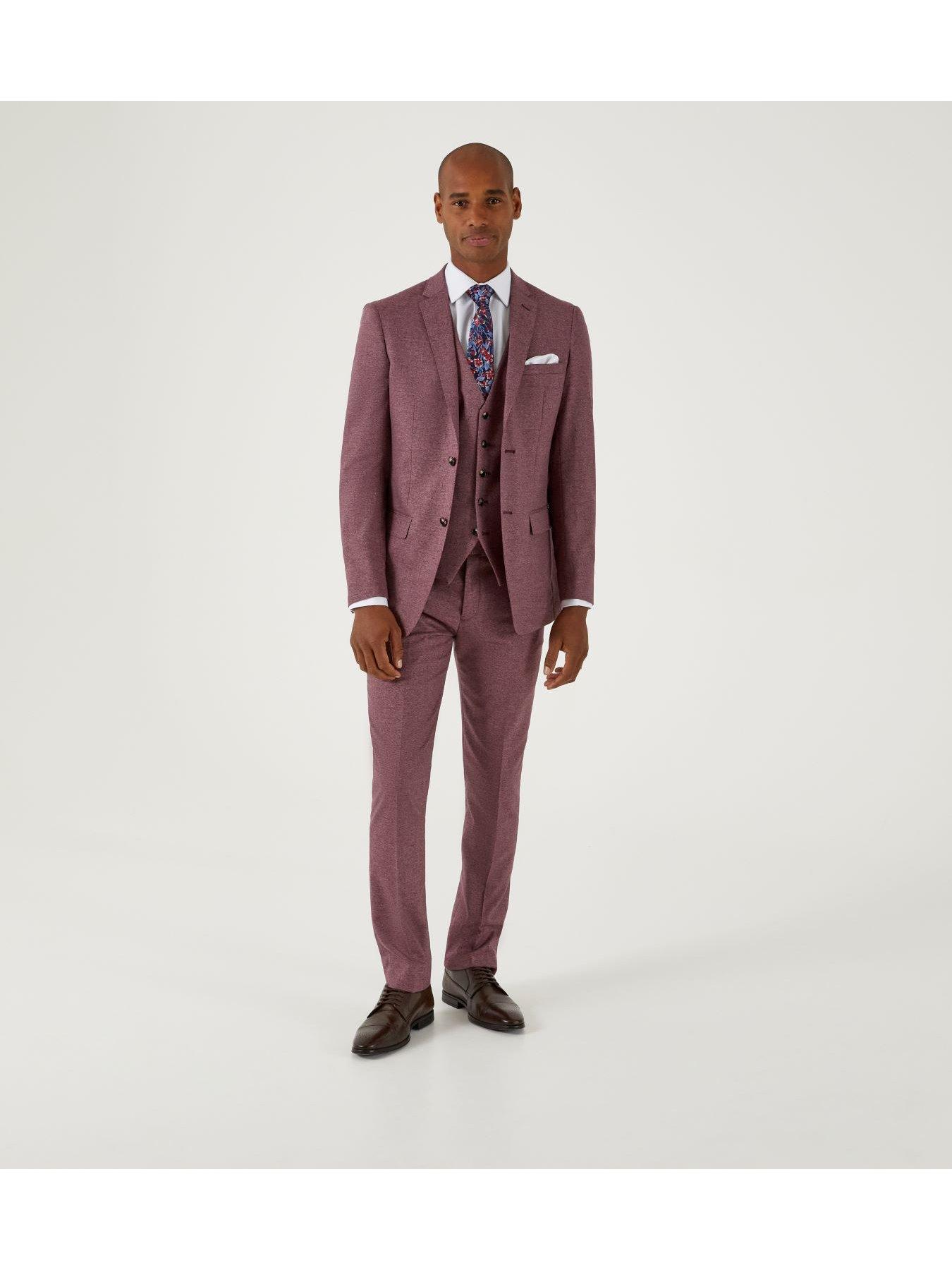 image of skopes-jodrell-slim-suit-jacket-dark-red