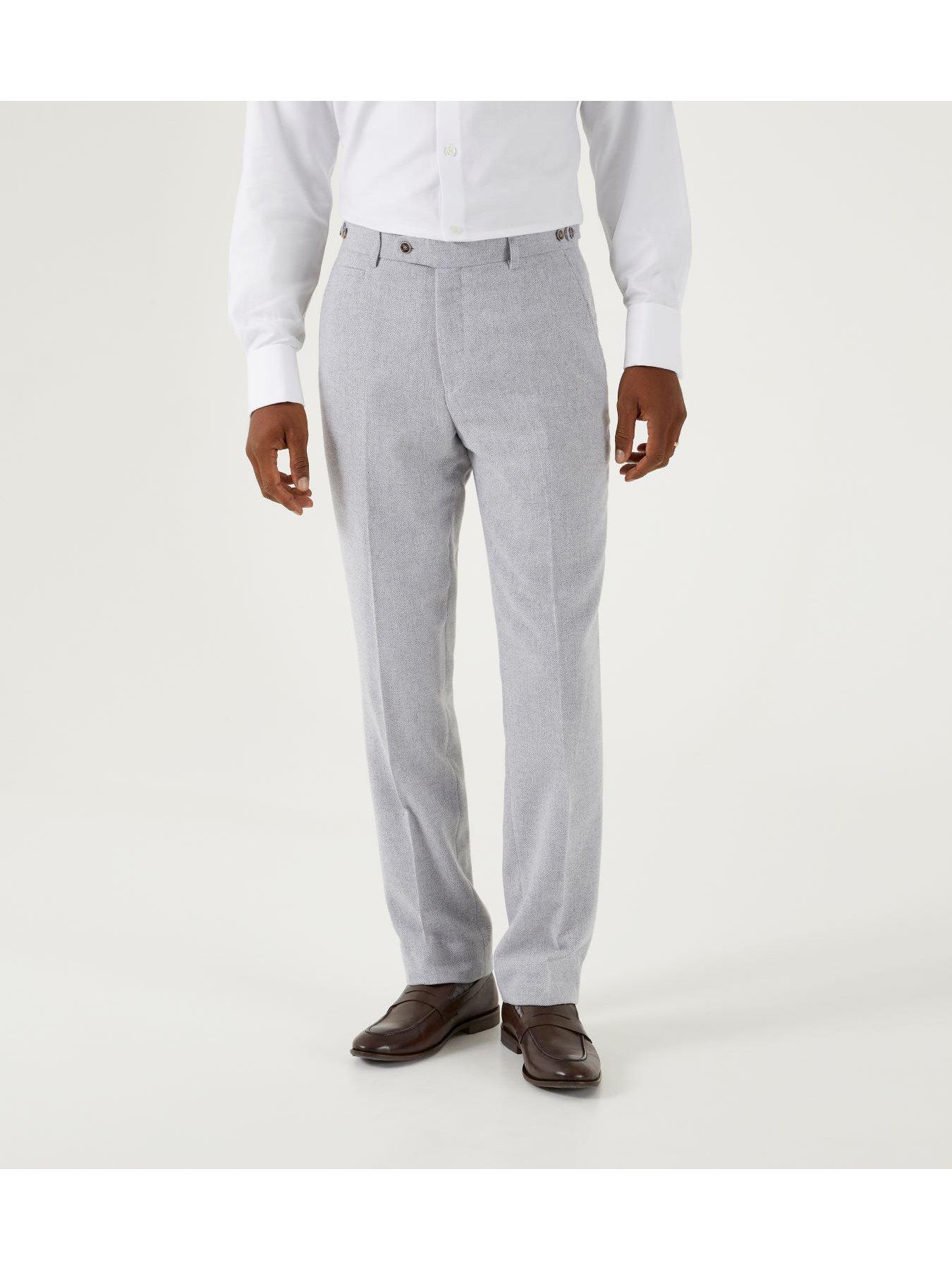 Image 1 of 5 of Skopes Jude Tailored Suit Trousers - Light Grey