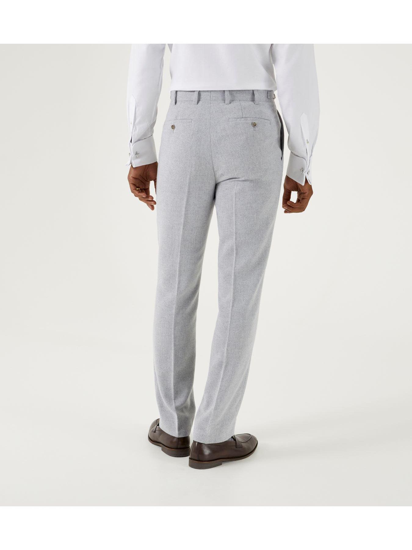 Image 2 of 5 of Skopes Jude Tailored Suit Trousers - Light Grey