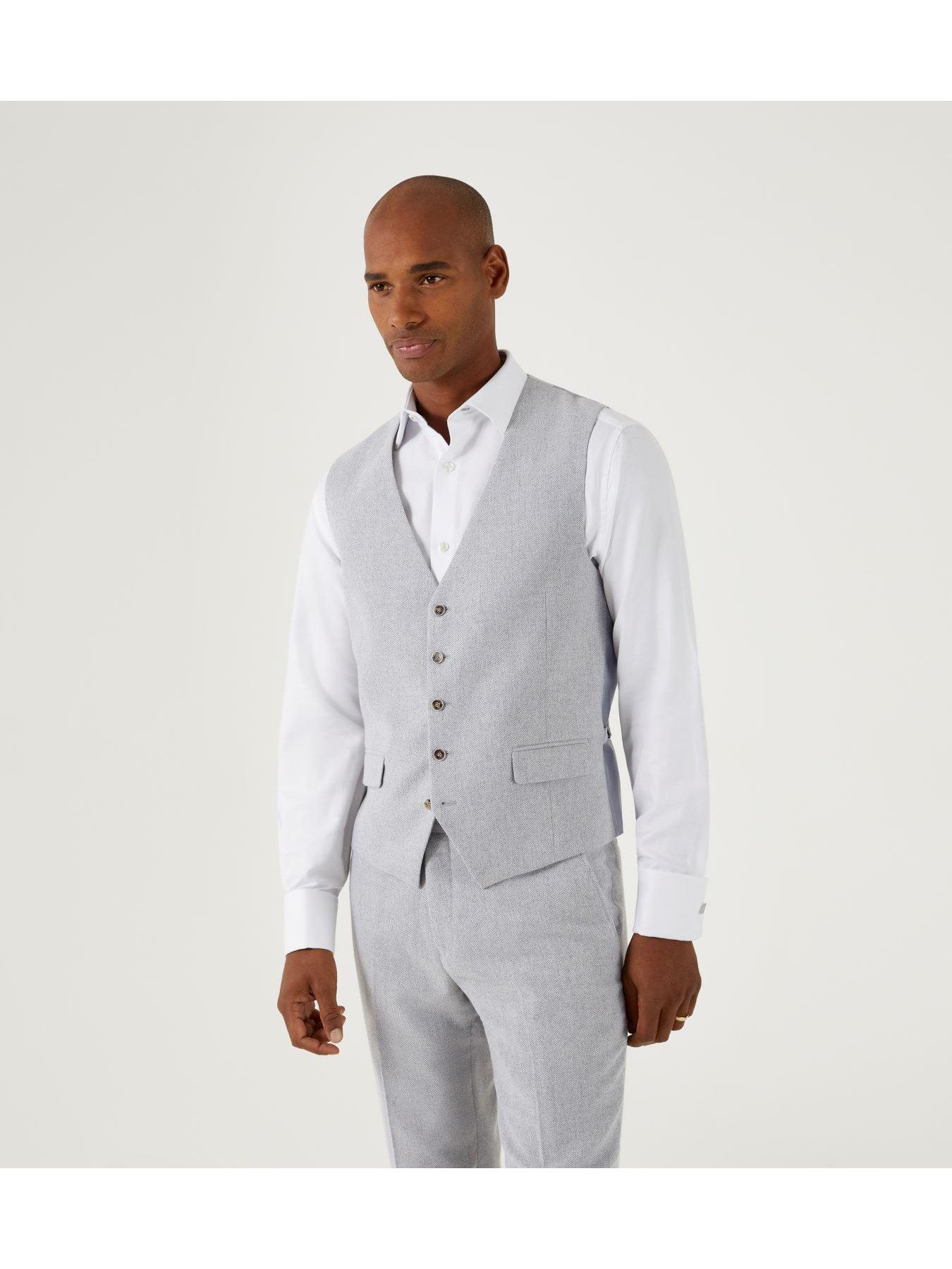 undefined Jude Standard Waistcoat - Light Grey