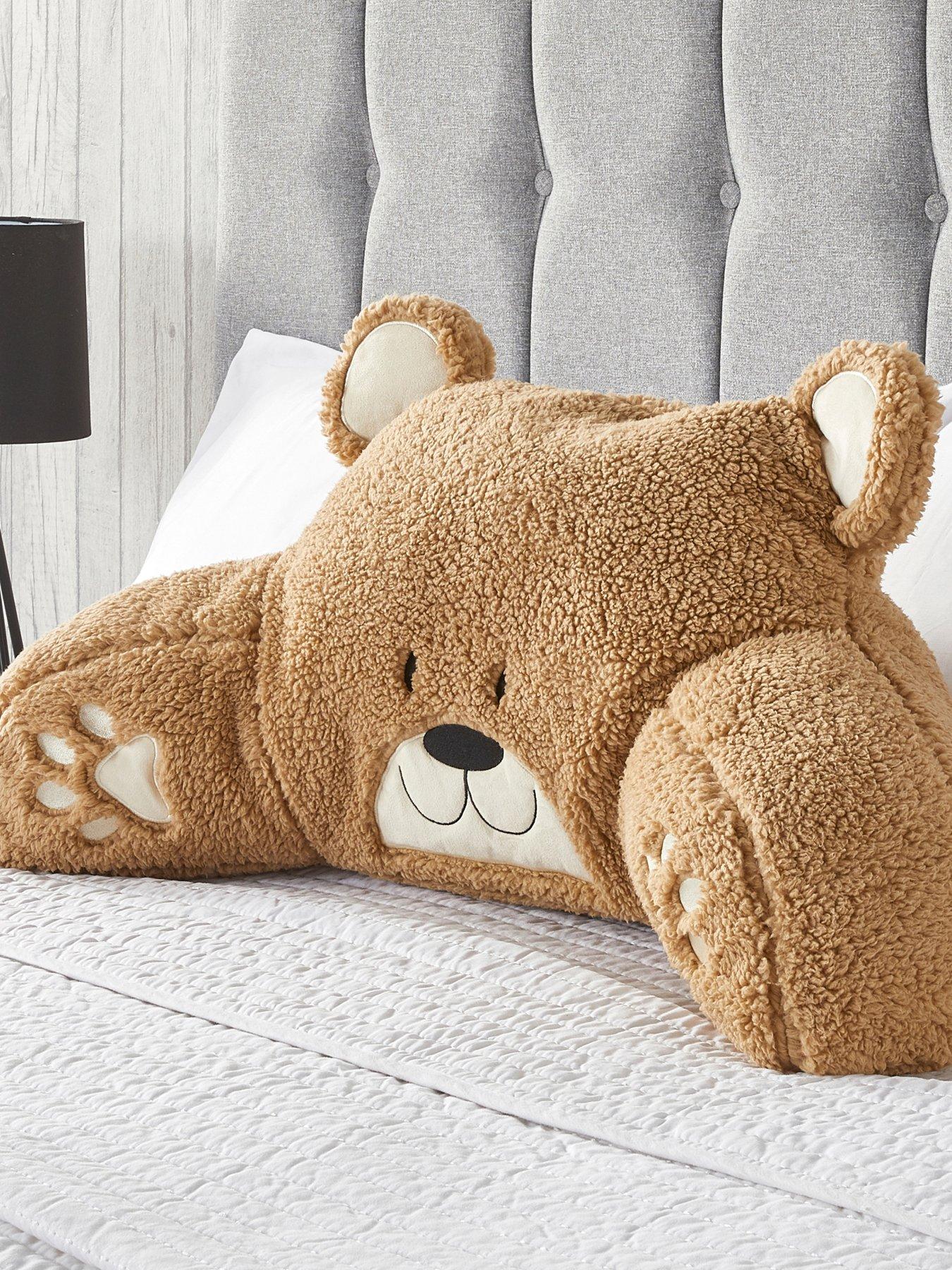 very-home-kids-cuddle-cushion-teddy-bear-multi