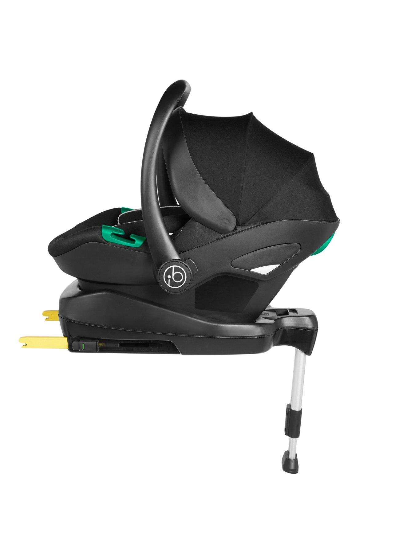  image of ickle-bubba-stomp-luxe-all-in-one-i-size-travel-system-with-isofix-base-stratus-black-charcoal-grey-tan