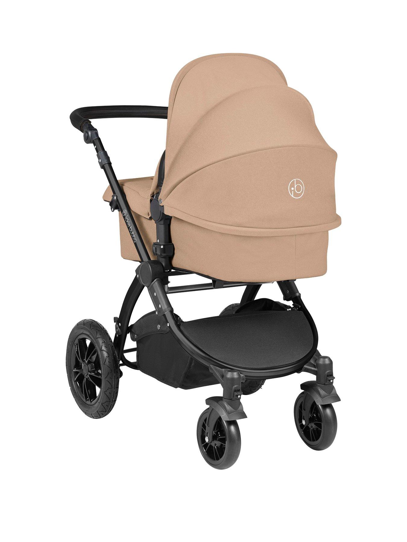 stillFront image of ickle-bubba-stomp-luxe-12-piece-travel-system-with-i-size-stratus-car-seat-amp-isofix-base-black-desert-black