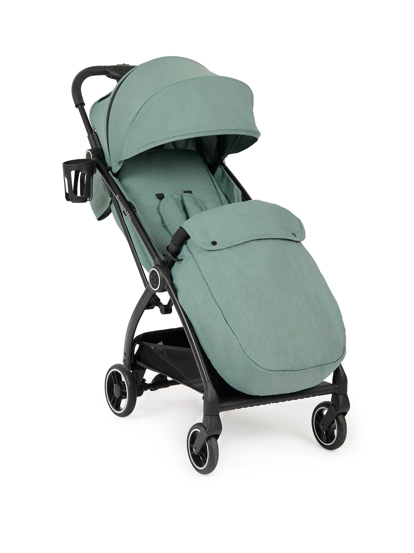 Ickle Bubba Aries Max Autofold Stroller With Footwarmer and Cup Holder - Sage Green