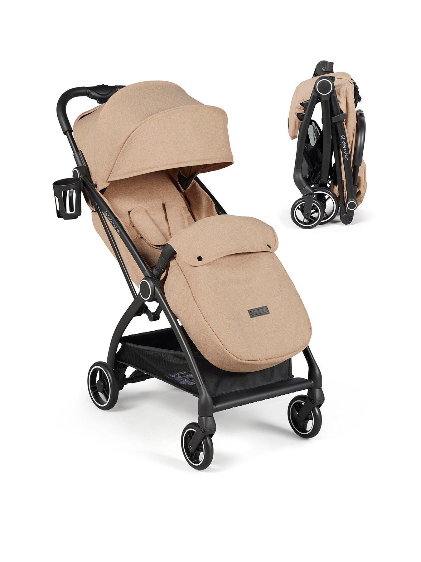 Ickle Bubba Aries Max Autofold Stroller - Biscuit