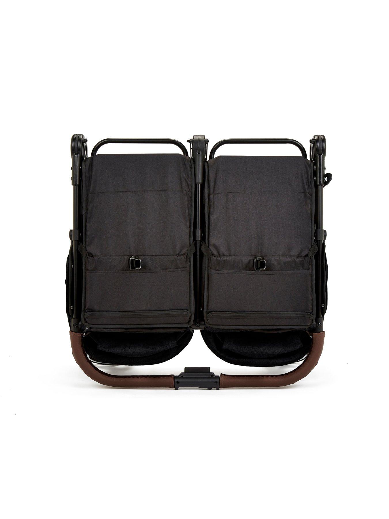  image of ickle-bubba-venus-max-double-stroller-black-black-tan