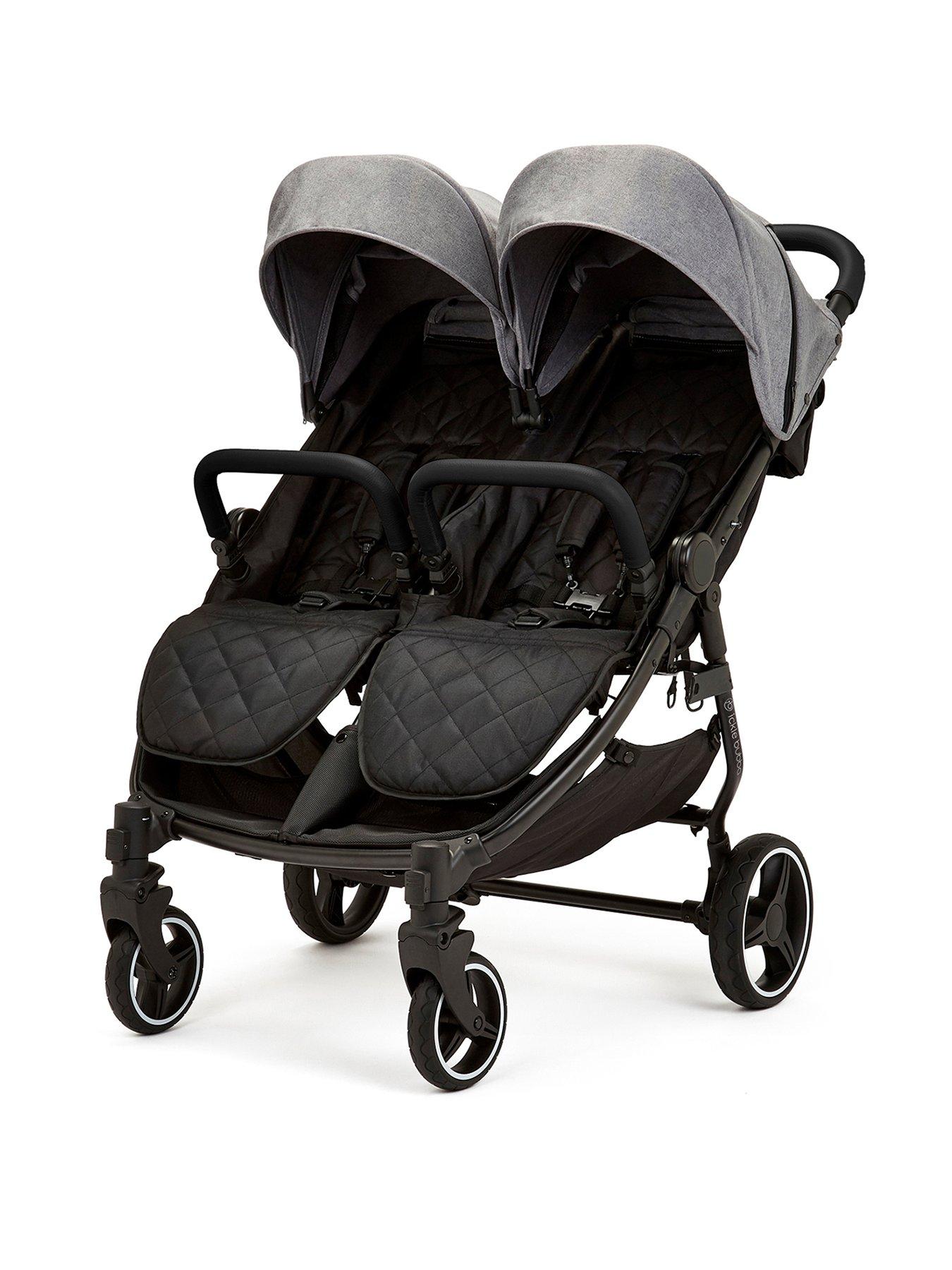  image of ickle-bubba-venus-max-double-stroller-black-space-grey-black