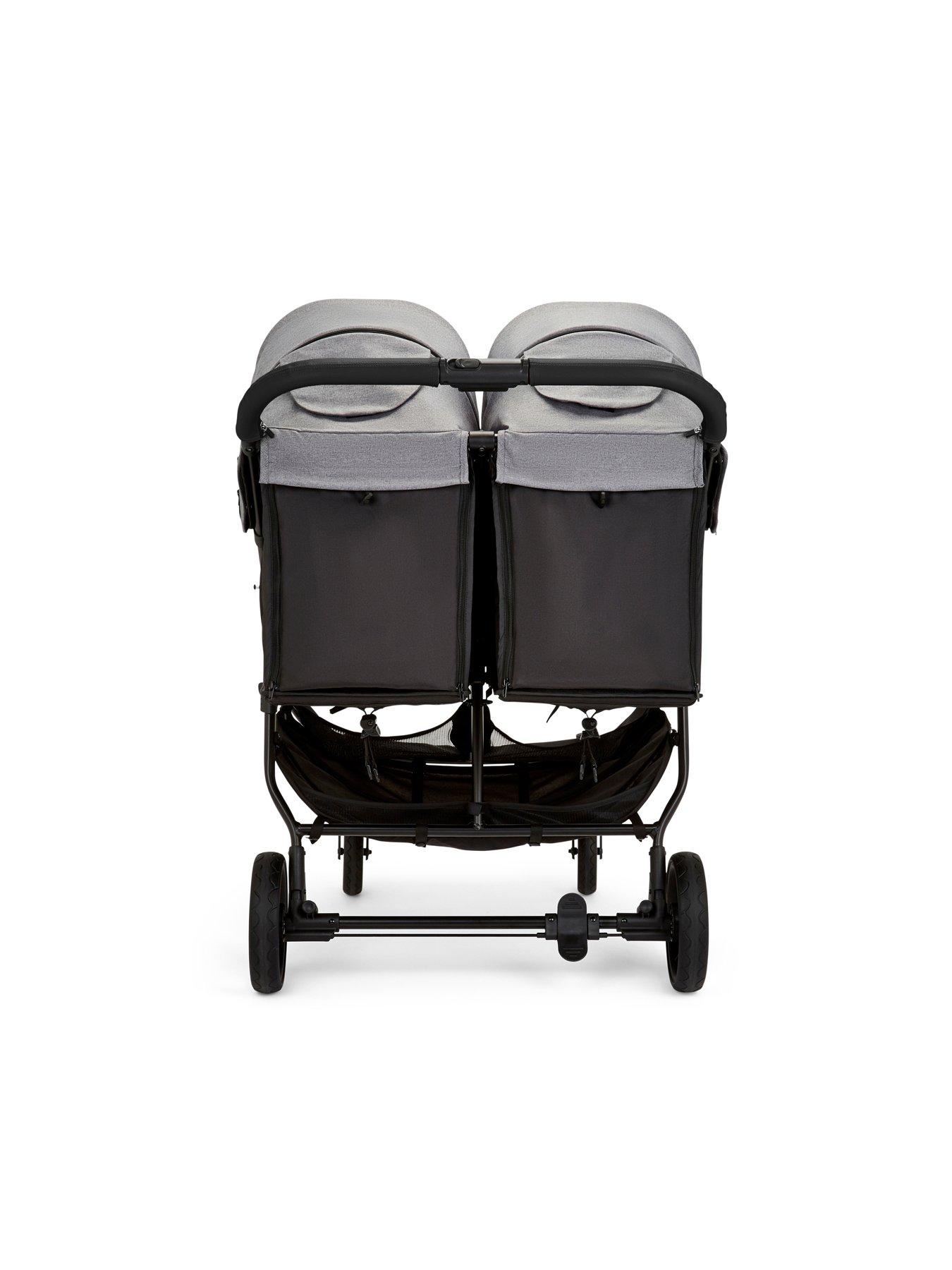  image of ickle-bubba-venus-max-double-stroller-black-space-grey-black