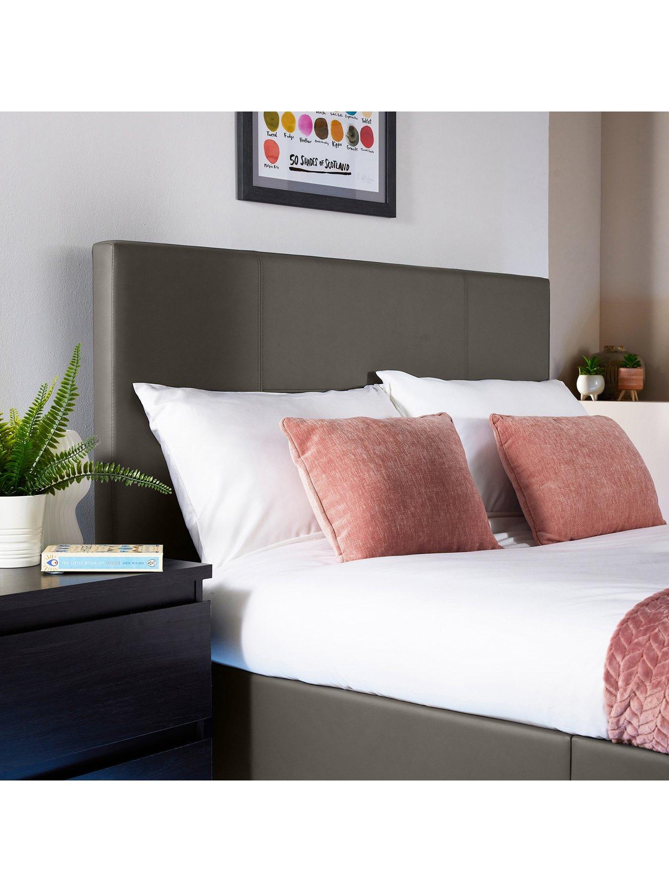 Image 6 of 8 of XR Living Ava Upholstered TV Bed with Under Bed LED Lighting - fits up to 55 inch TV &ndash; Grey