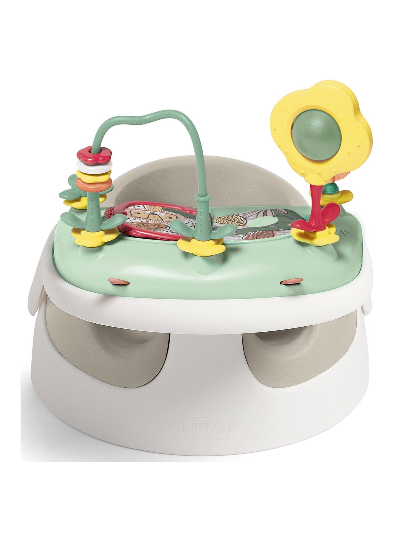  image of mamas-papas-baby-snug-and-activity-tray-clay