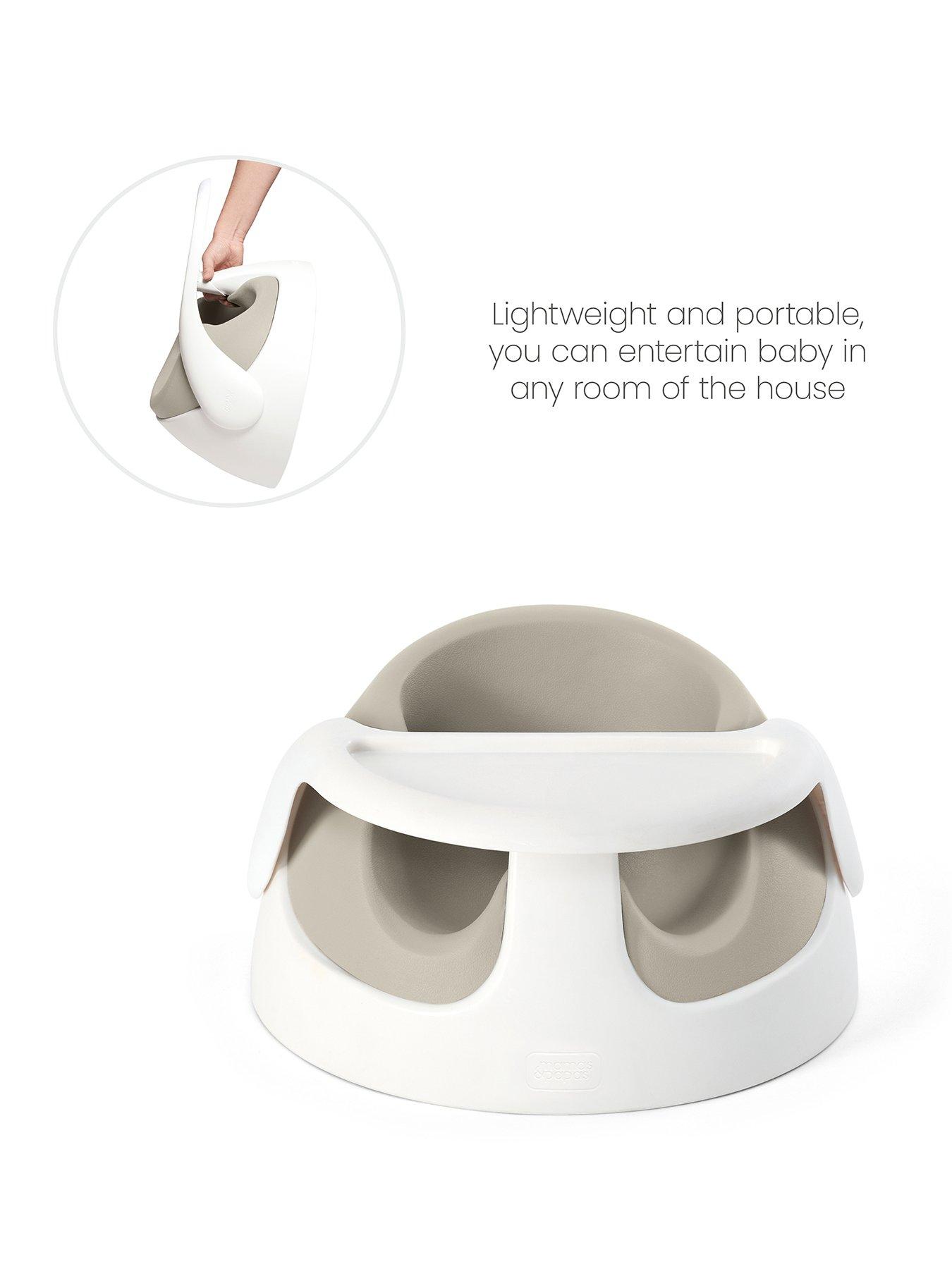  image of mamas-papas-baby-snug-and-activity-tray-clay
