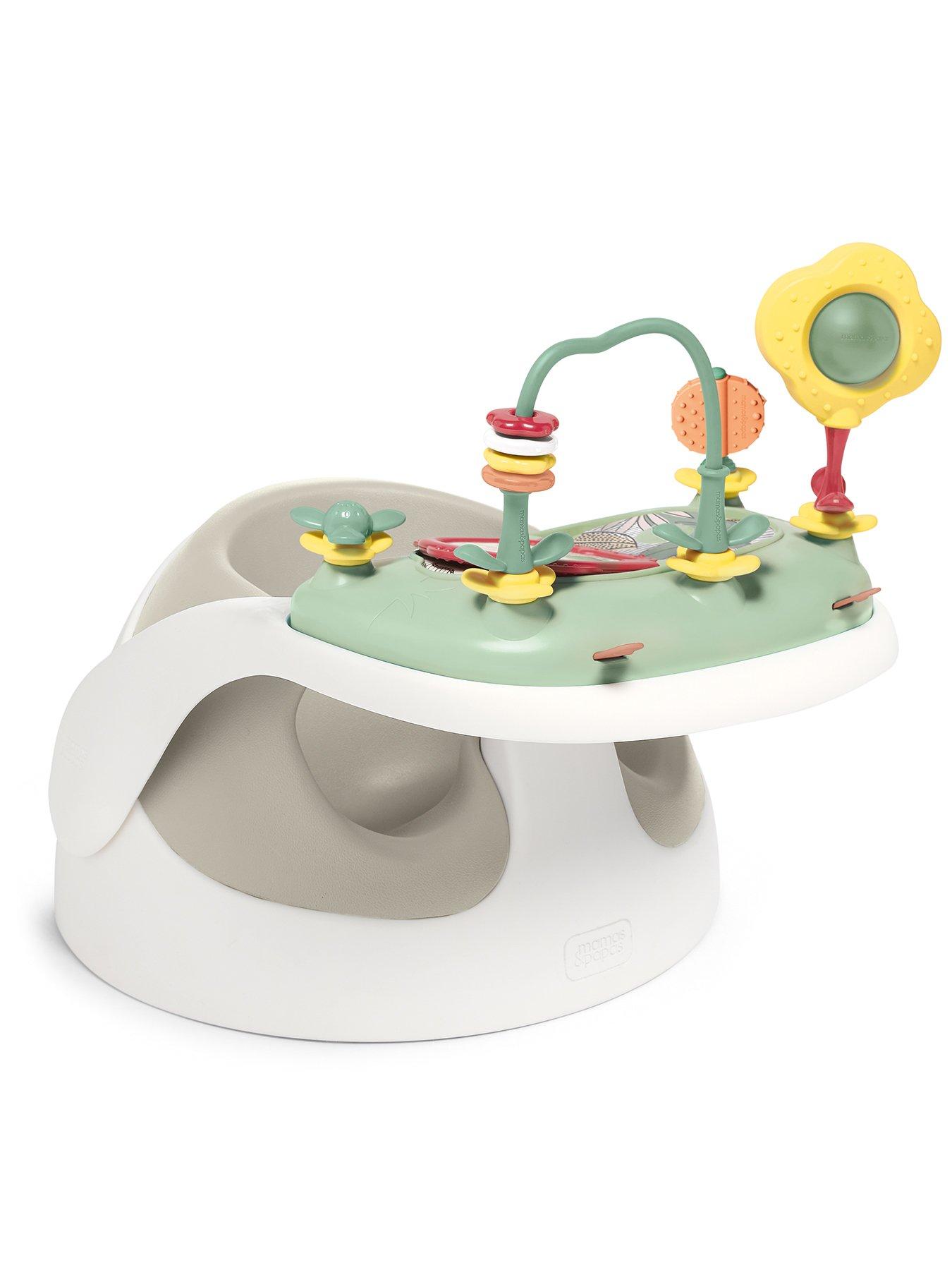  image of mamas-papas-baby-snug-and-activity-tray-clay