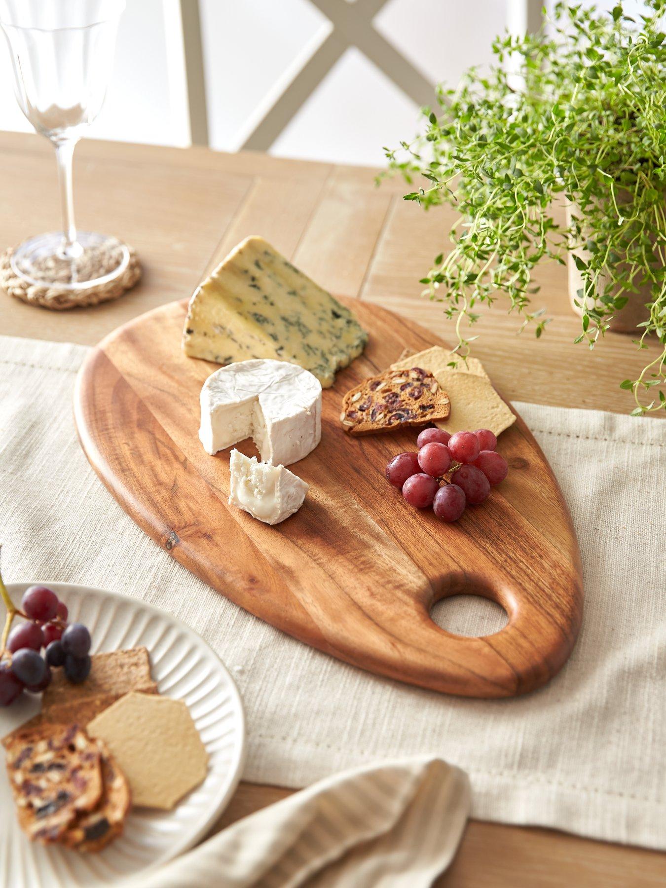 The Very Collection Acacia Pebble Serving Board