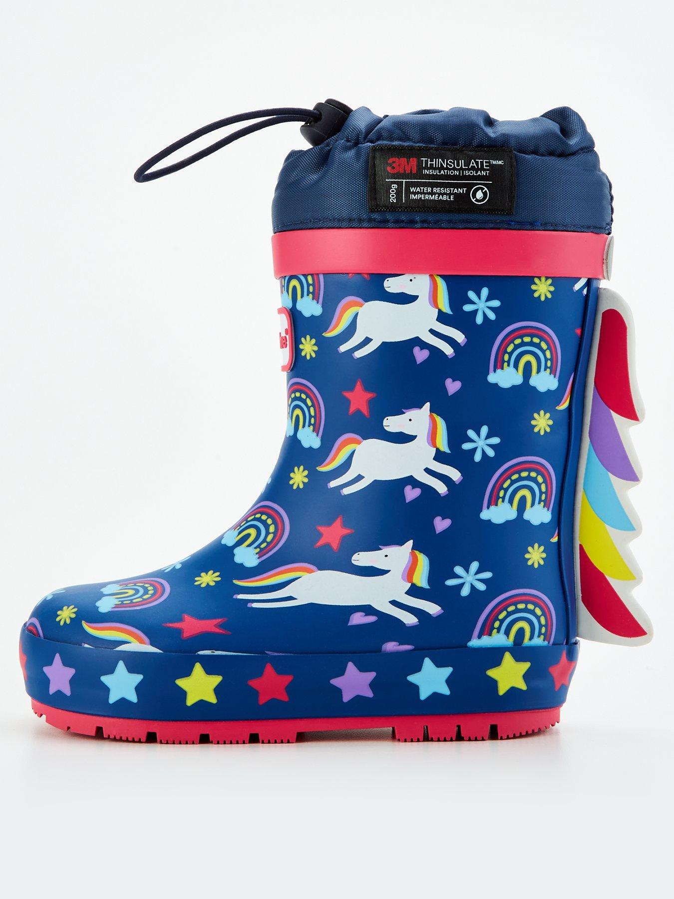 Girls thinsulate wellies best sale