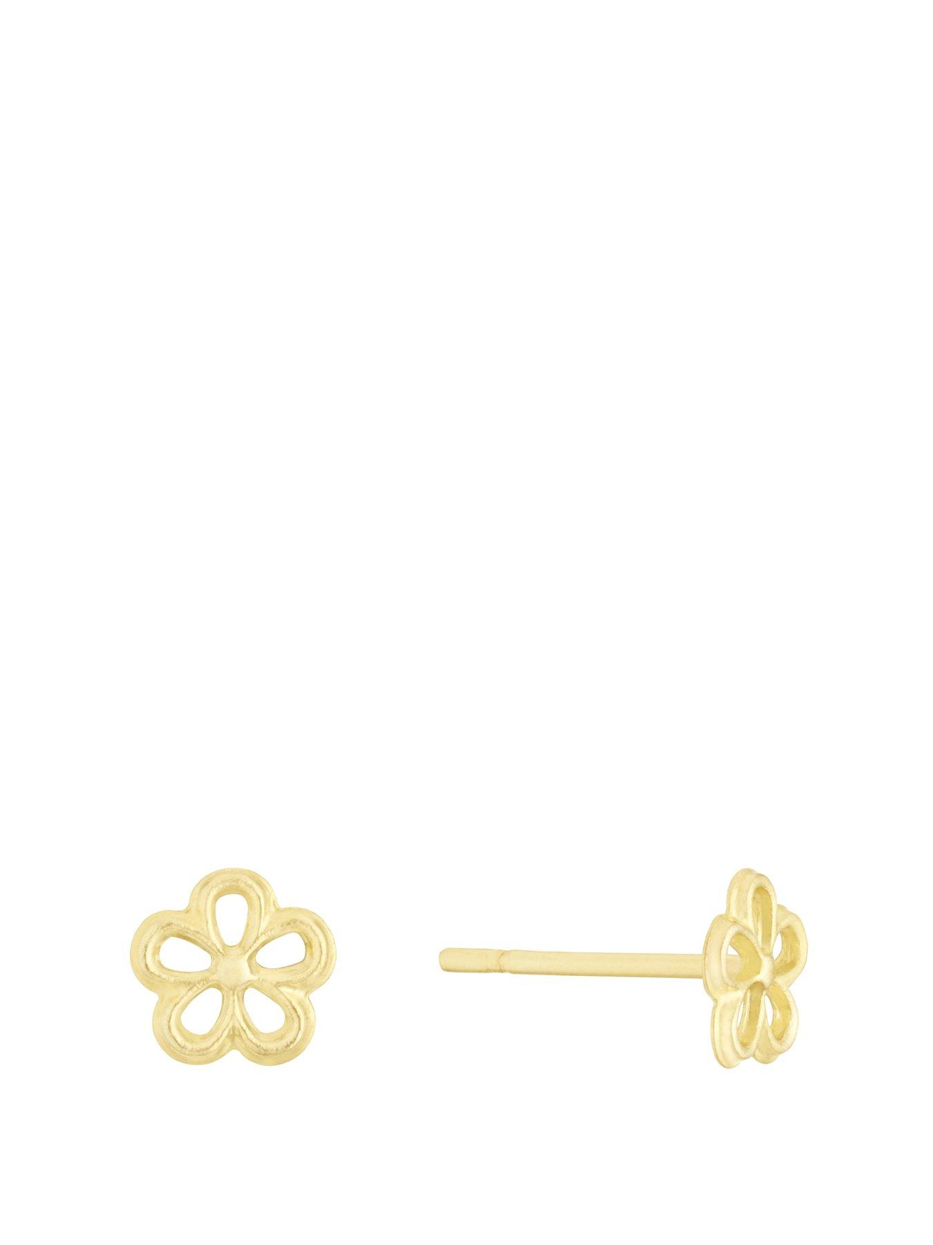 h-samuel-childrens-9ct-yellow-gold-5-petal-daisy-stud-earrings