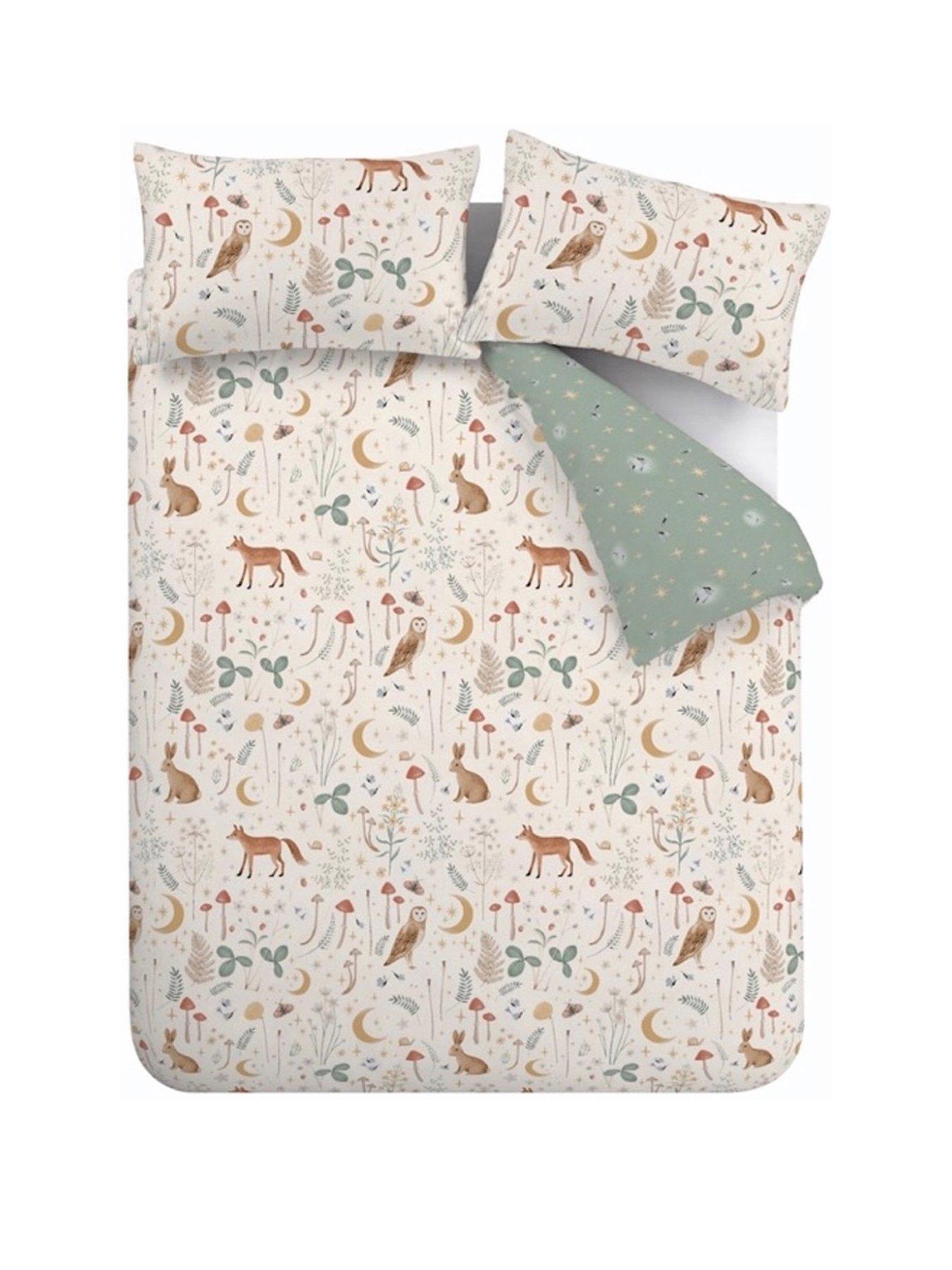 Image 2 of 6 of Catherine Lansfield Enchanted Twilight Duvet Cover Set - Natural