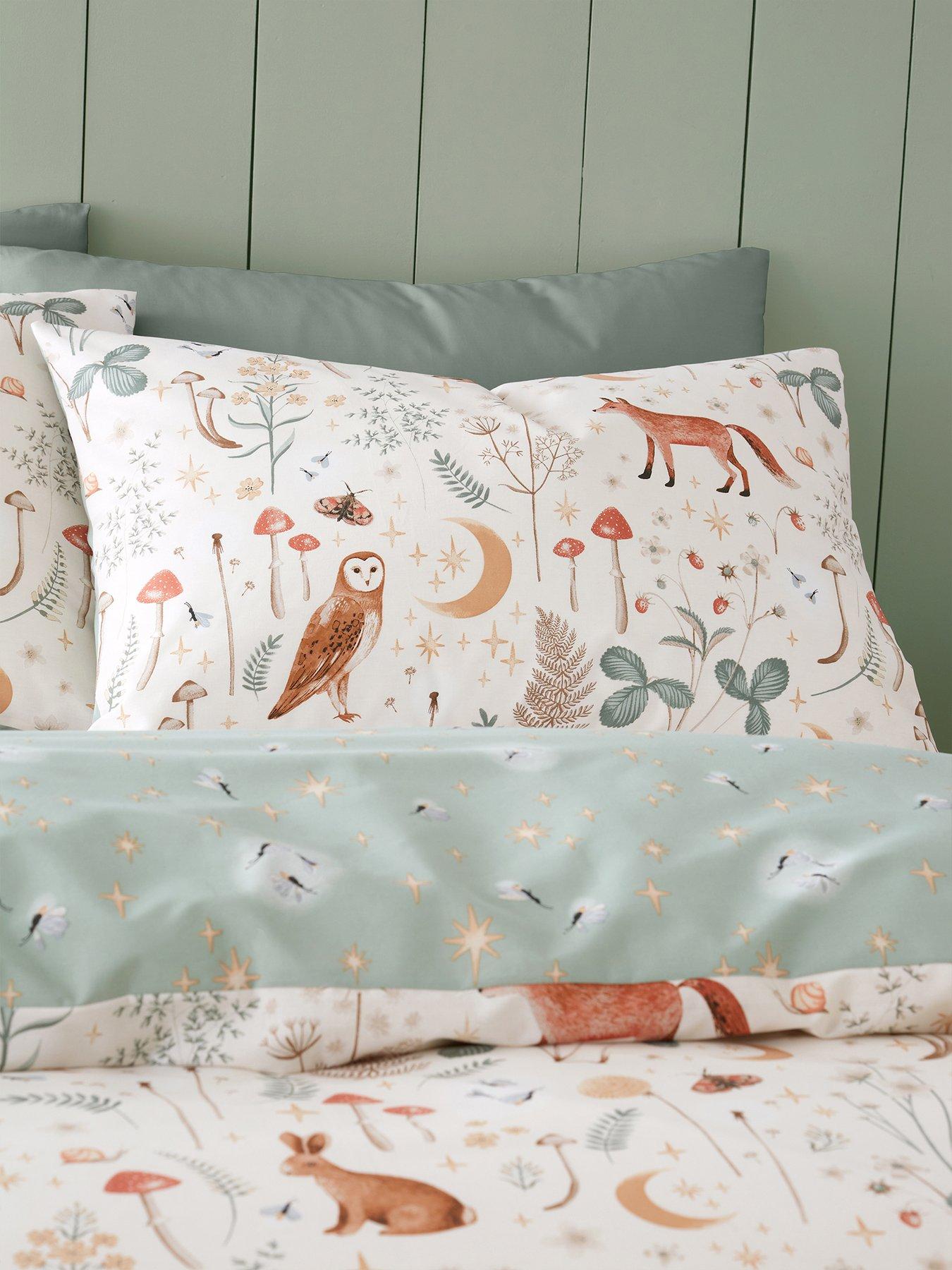 Catherine Lansfield Enchanted Twilight Duvet Cover Set Natural