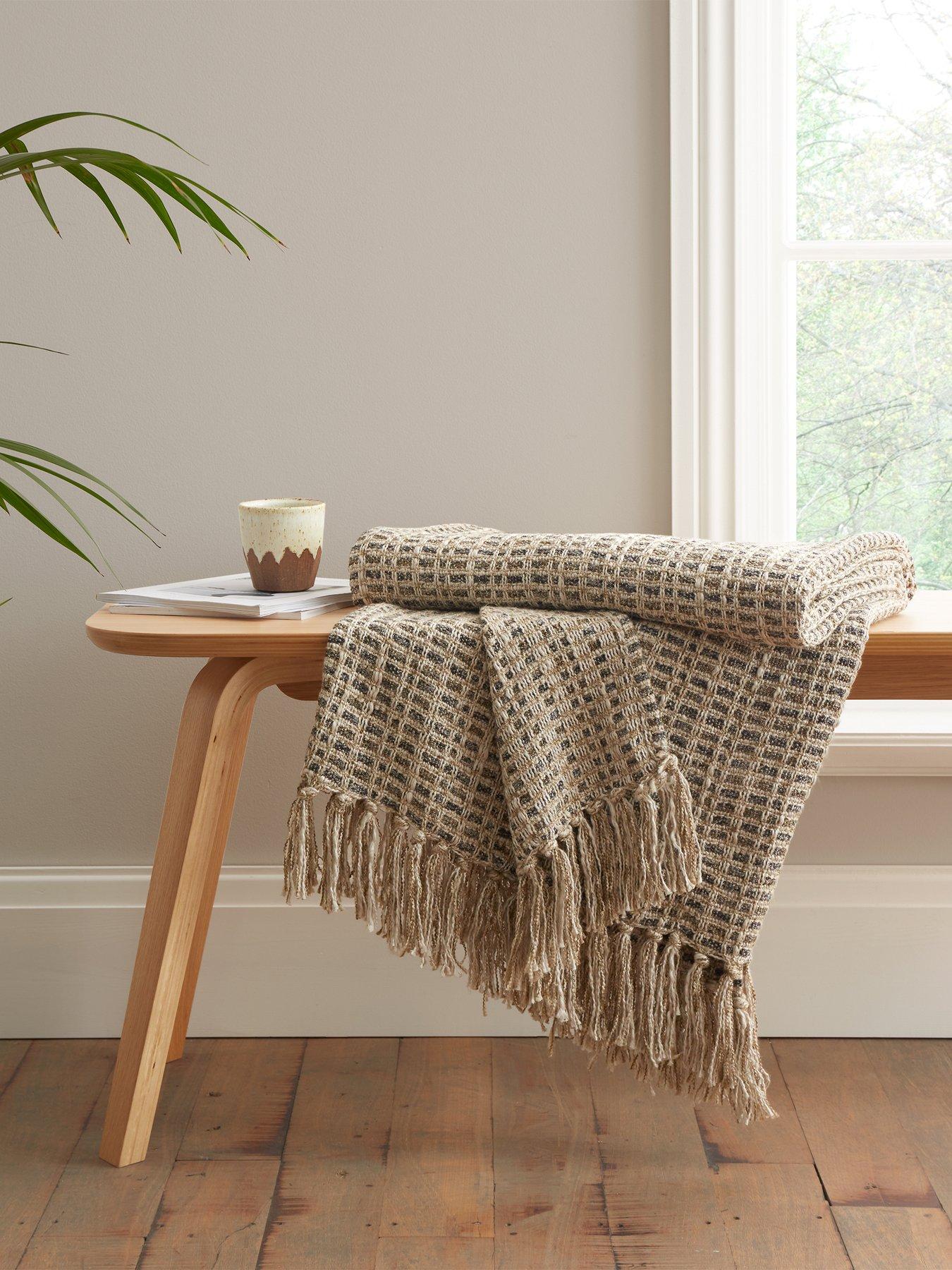 Bianca Amble Linen Blend Throw