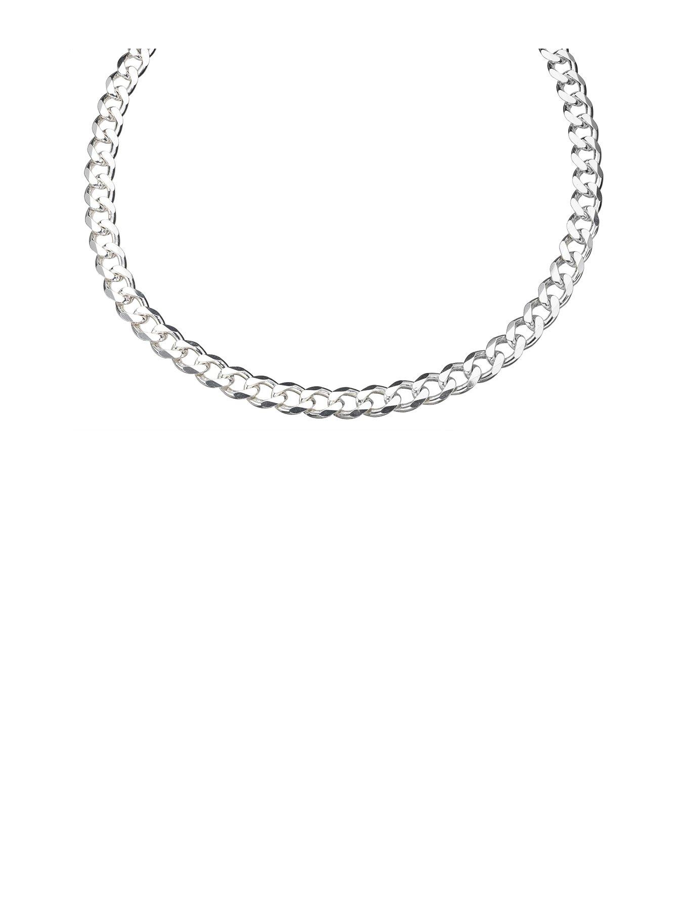 Samuel Sterling Silver 22 Inch Curb Chain Littlewoods