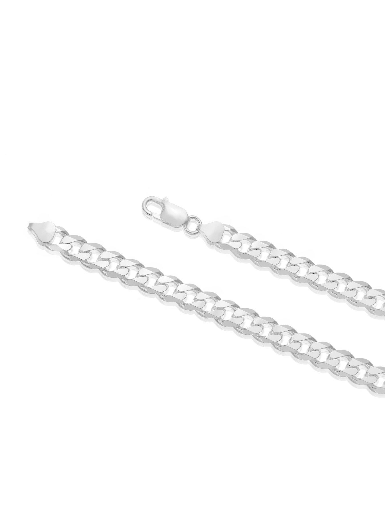 Samuel Mens Sterling Silver 20 Inch Curb Chain