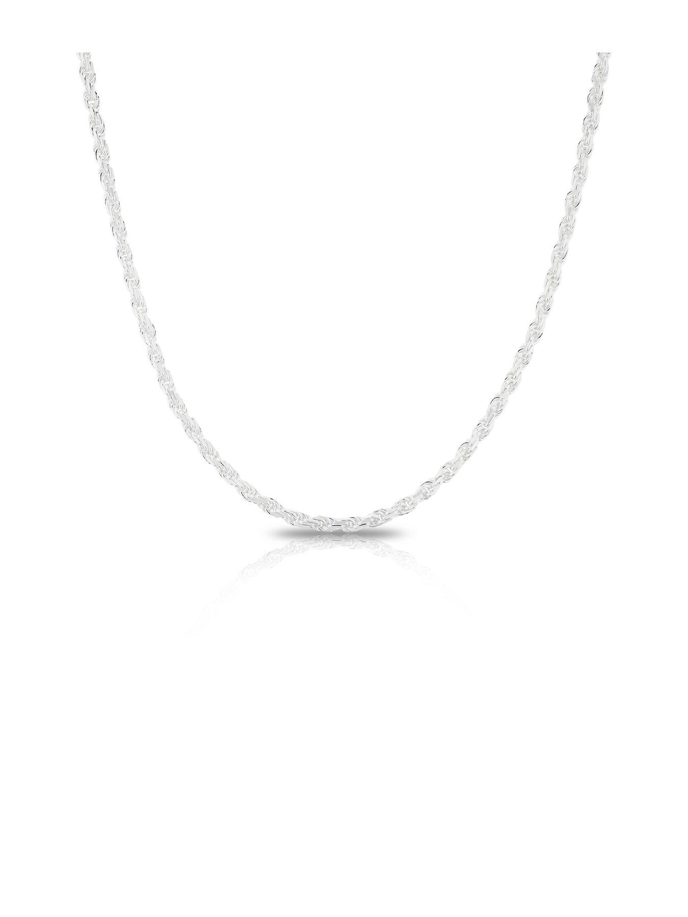 Samuel Mens Sterling Silver 22 Inch Rope Chain