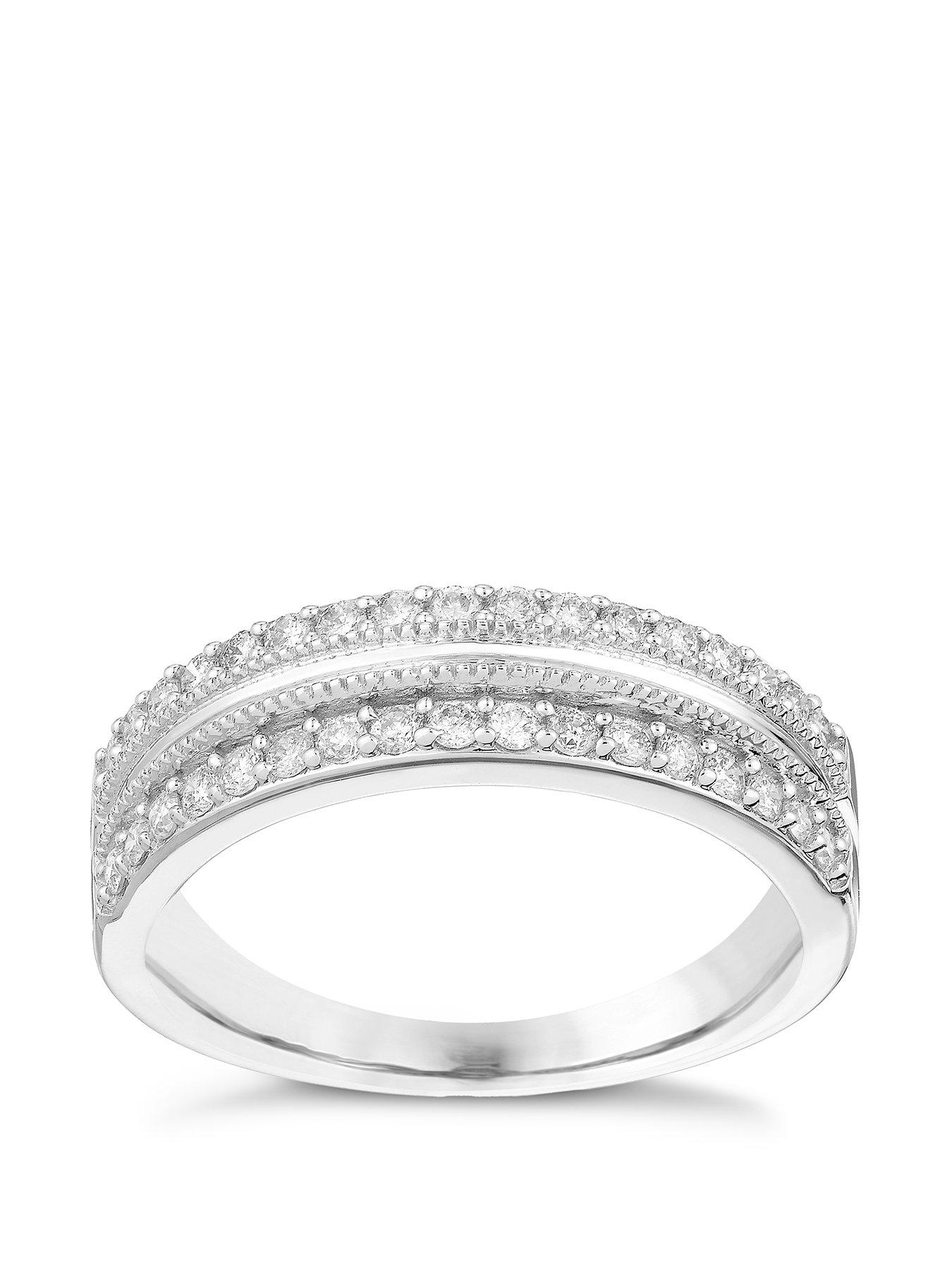 h-samuel-9ct-white-gold-engagement-ring-033ct-diamond-two-row-eternity-ring