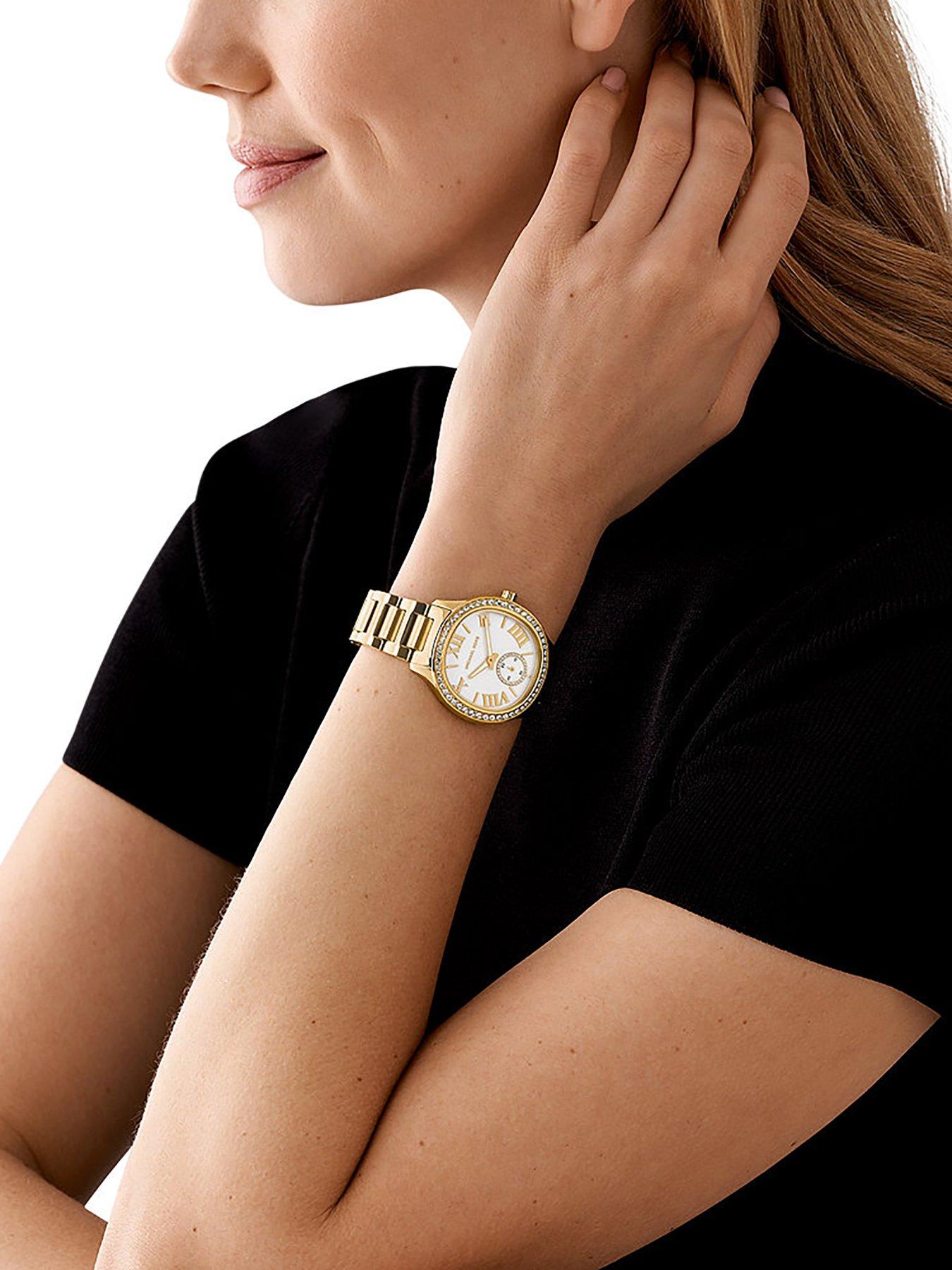 Stainless steel deals back michael kors