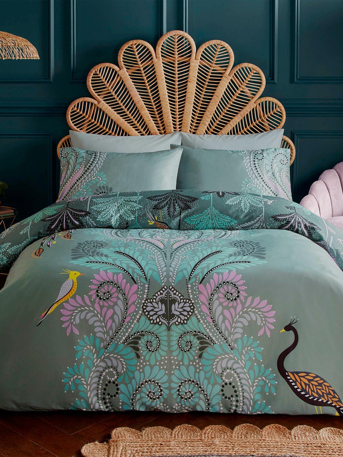  image of sara-miller-100-cotton-filigree-duvet-set