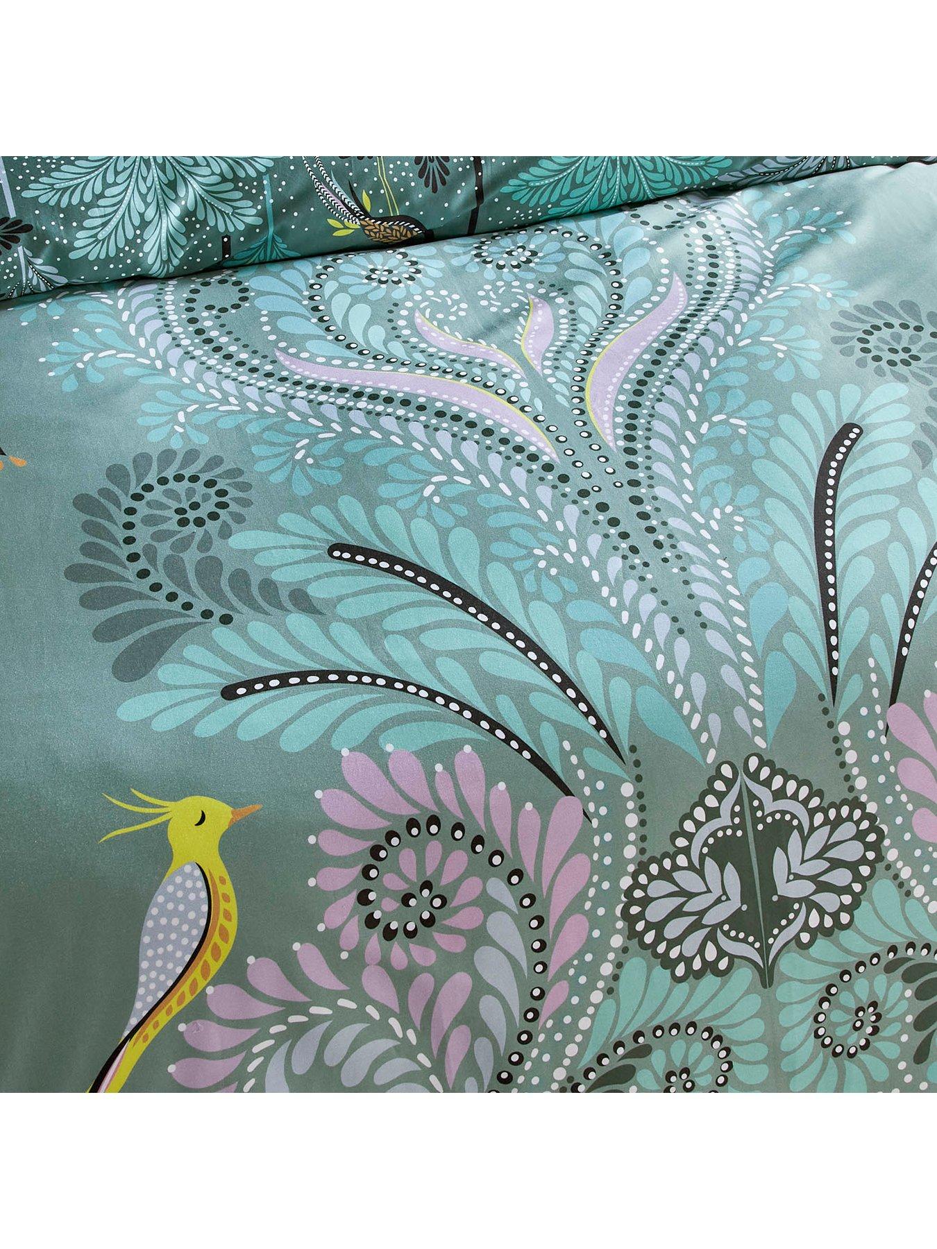  image of sara-miller-100-cotton-filigree-duvet-set