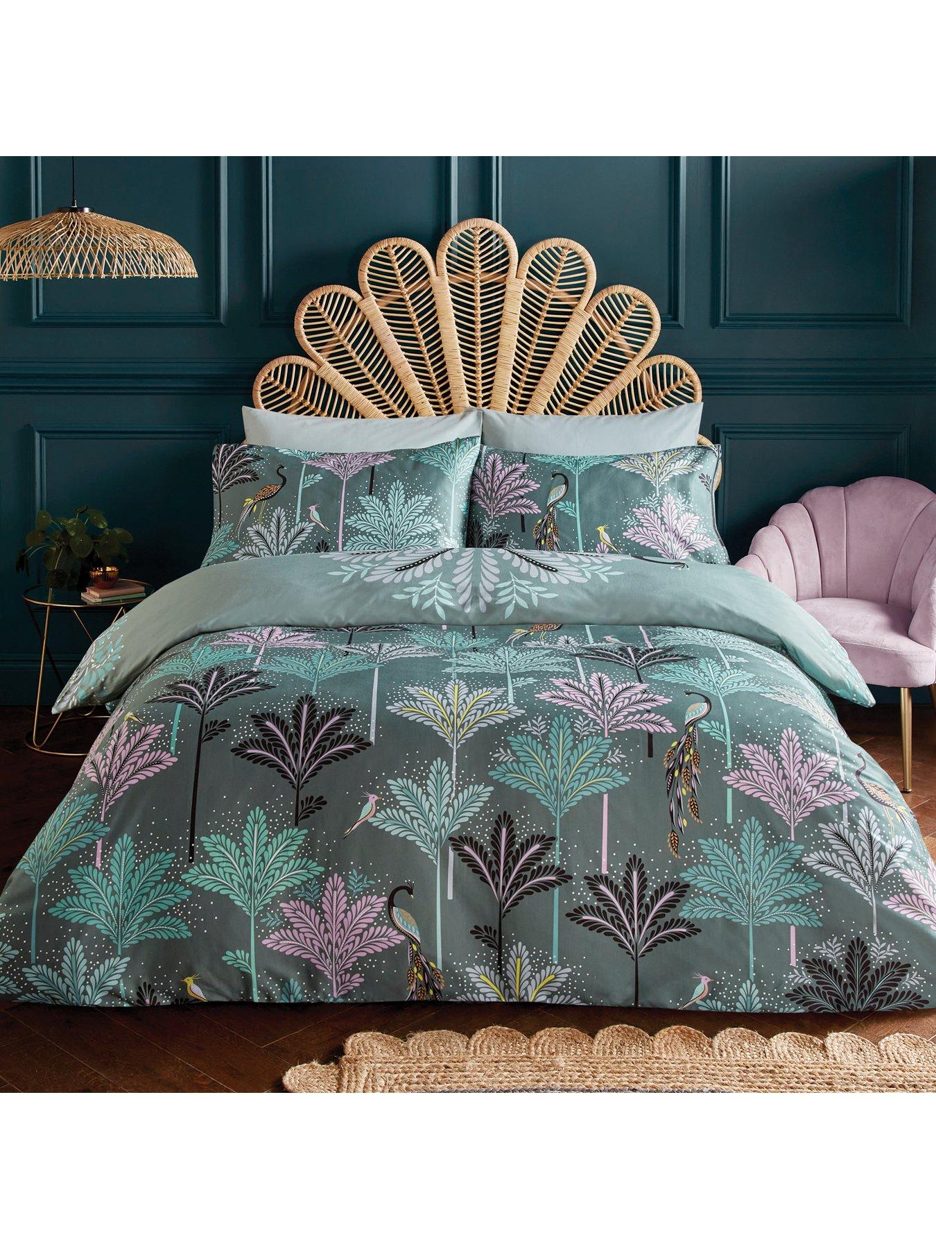  image of sara-miller-100-cotton-filigree-duvet-set
