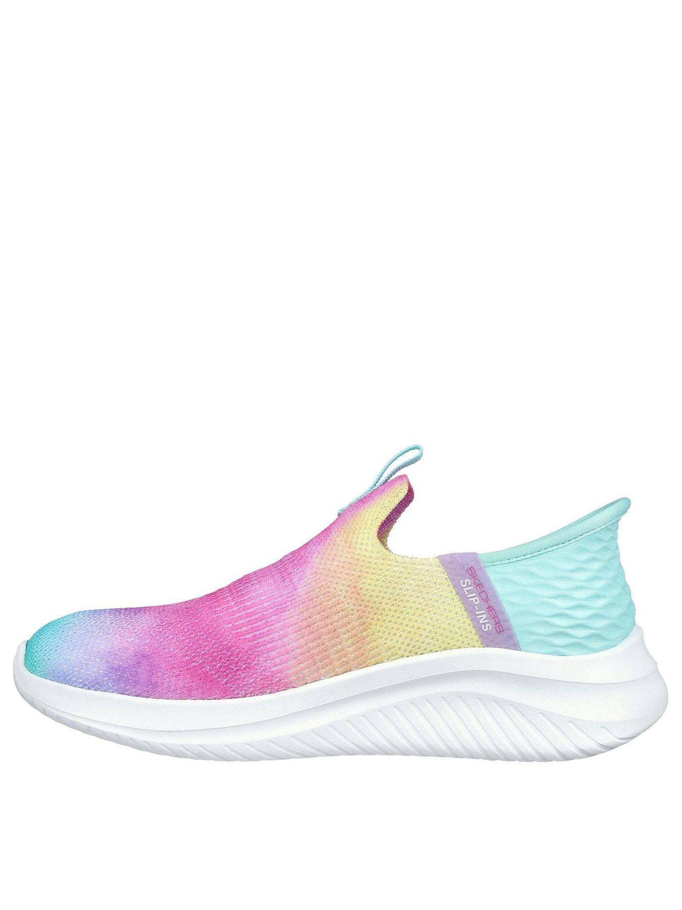 SkechersJunior Girls Ultra Flex 3.0 Pastel Trainer Multi