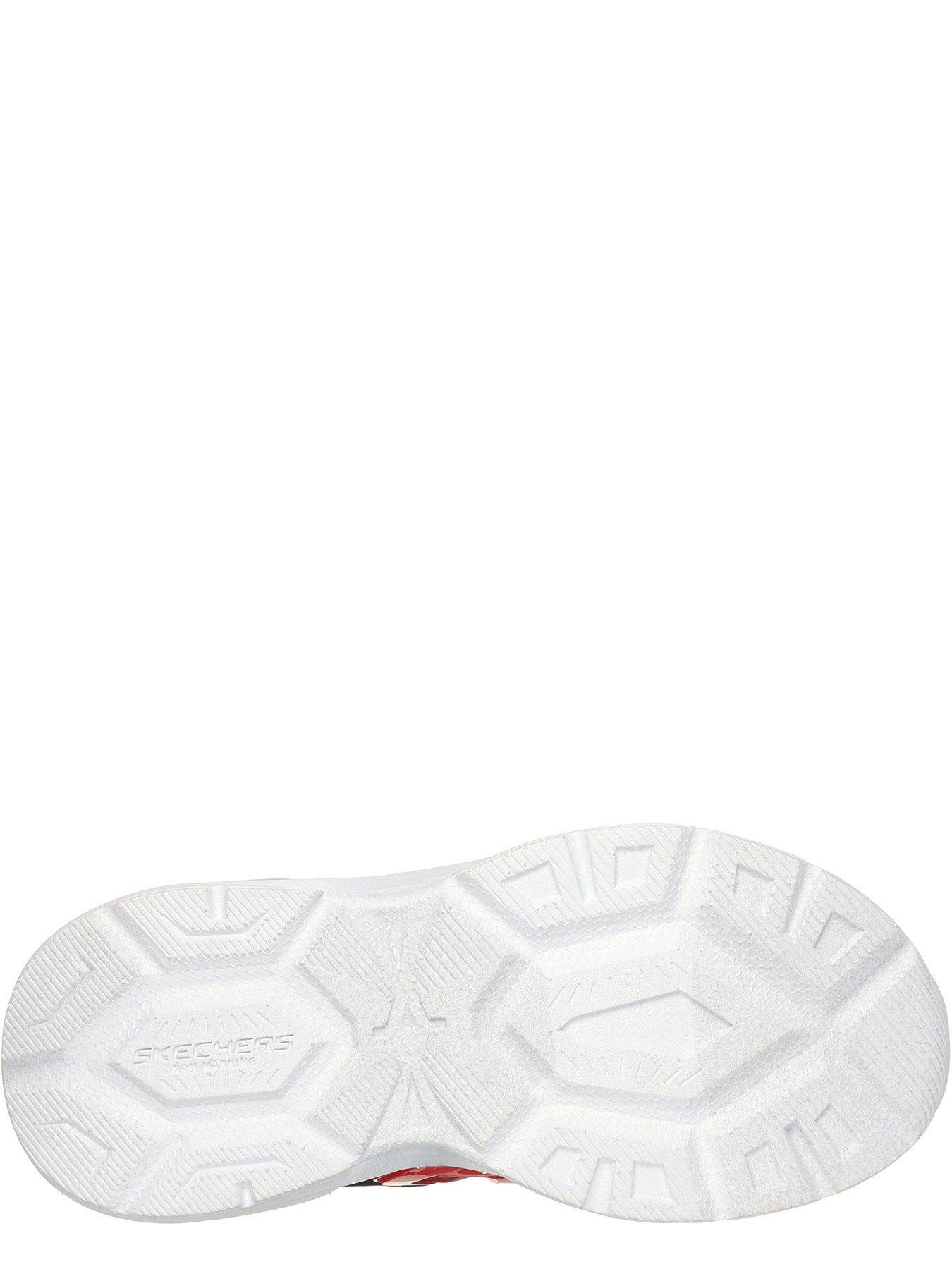  image of skechers-junior-boys-prismatrons-trainer-red