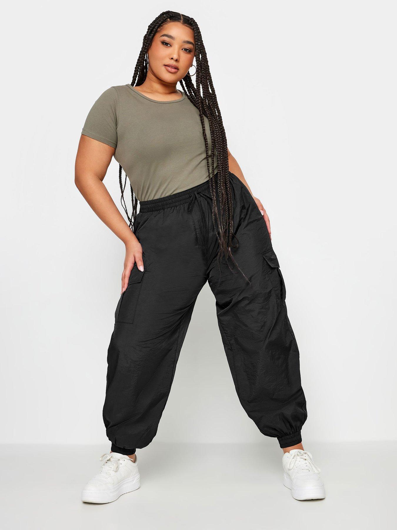 undefined Curve Cargo Parachute Trouser Black