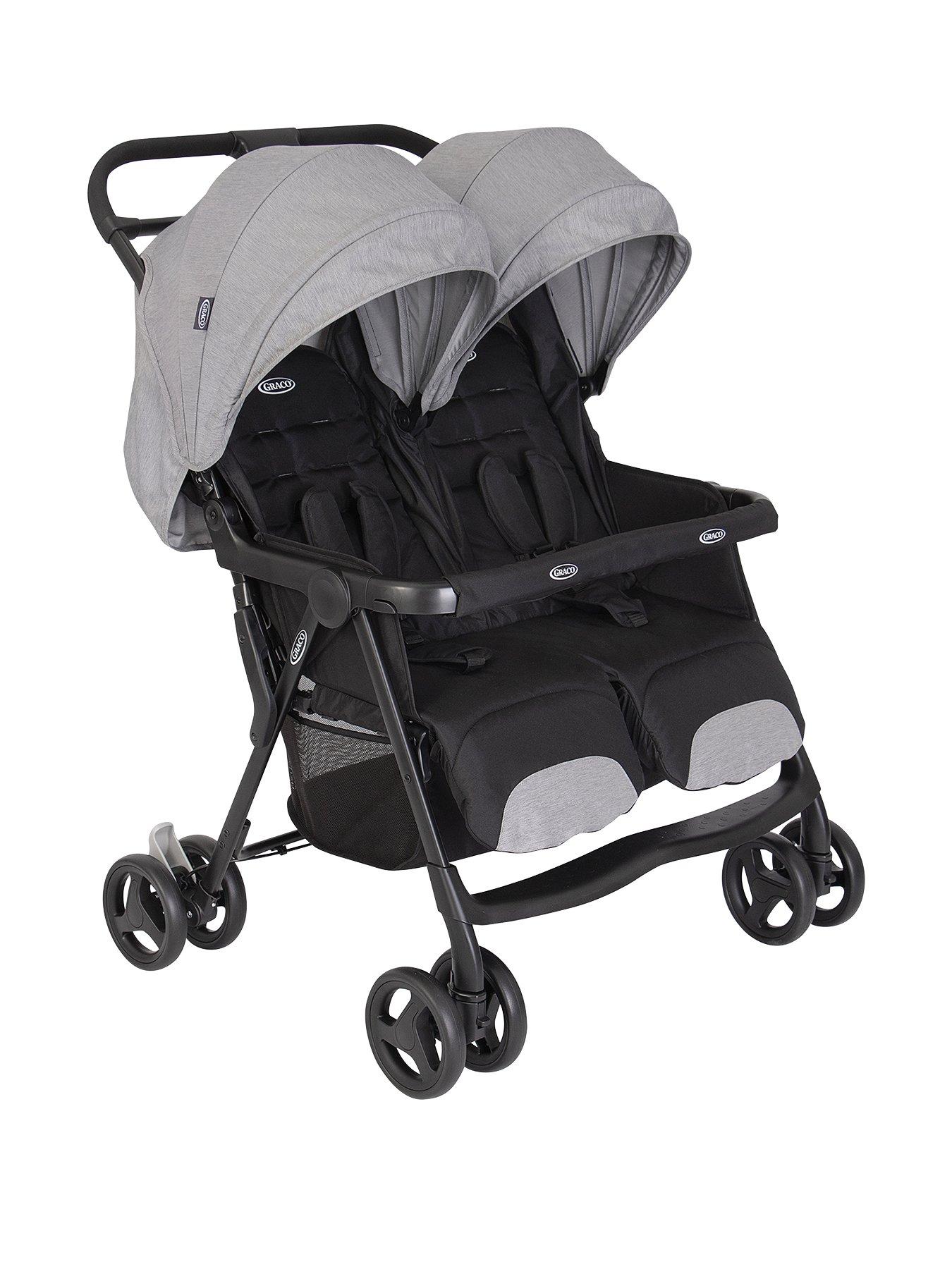 Image 1 of 8 of Graco DuoRider Lightweight Double Pushchair - Steeple Grey