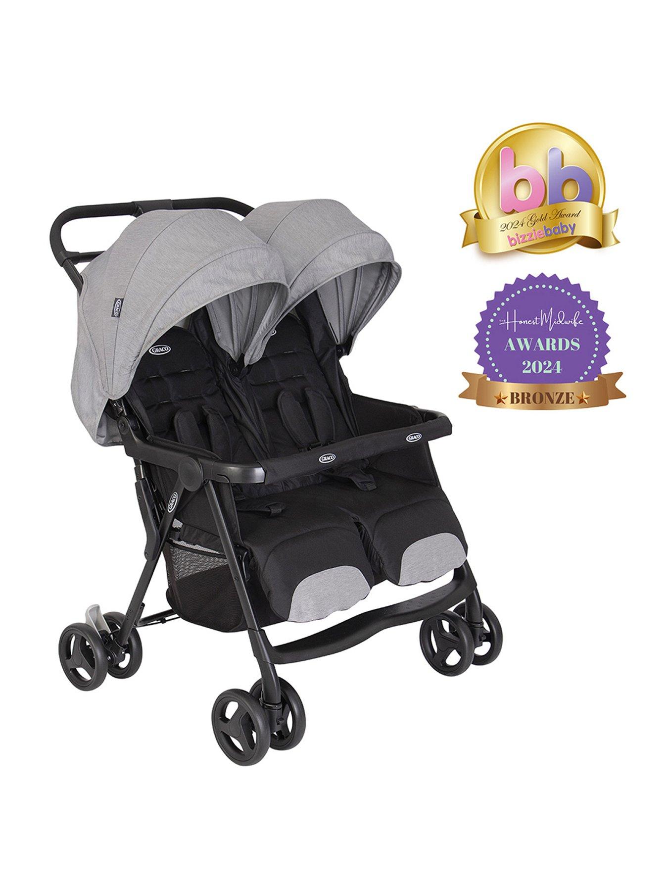 Image 2 of 8 of Graco DuoRider Lightweight Double Pushchair - Steeple Grey
