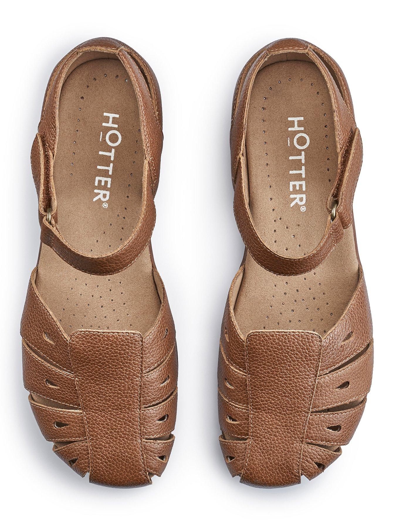  image of hotter-may-leather-shoe-tan