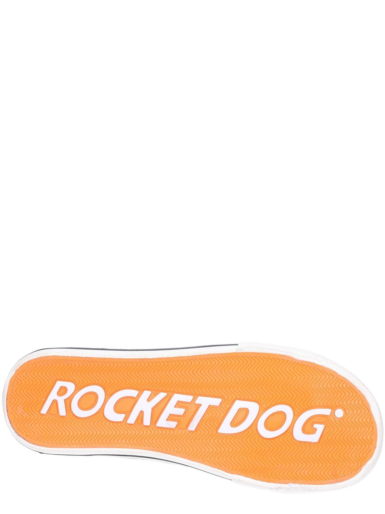 Image 4 of 4 of Rocket Dog Jazzin Eden Rainbow Stripe Plimsolls - Red Multi
