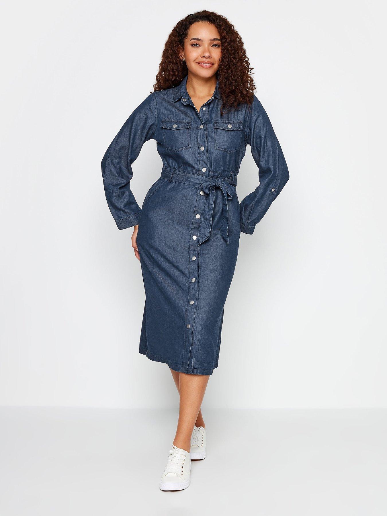 Dark Wash Denim Dress