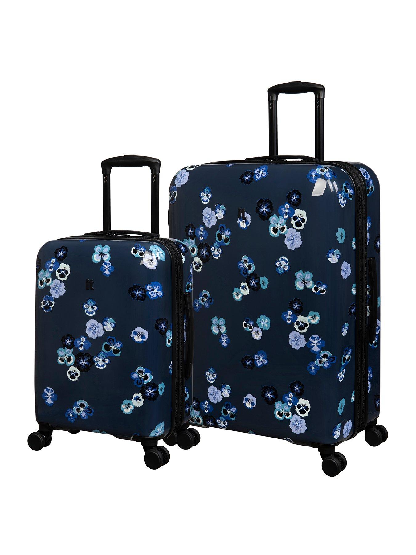 Floral best sale suitcase set