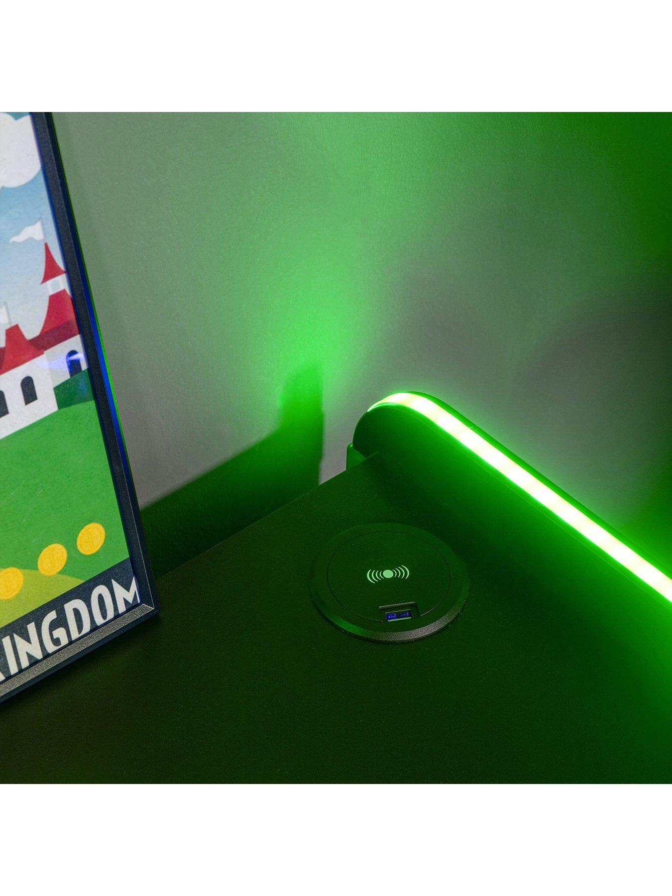 X Rocker Electra Bedside Table With Wireless Charging And Led Lights ...
